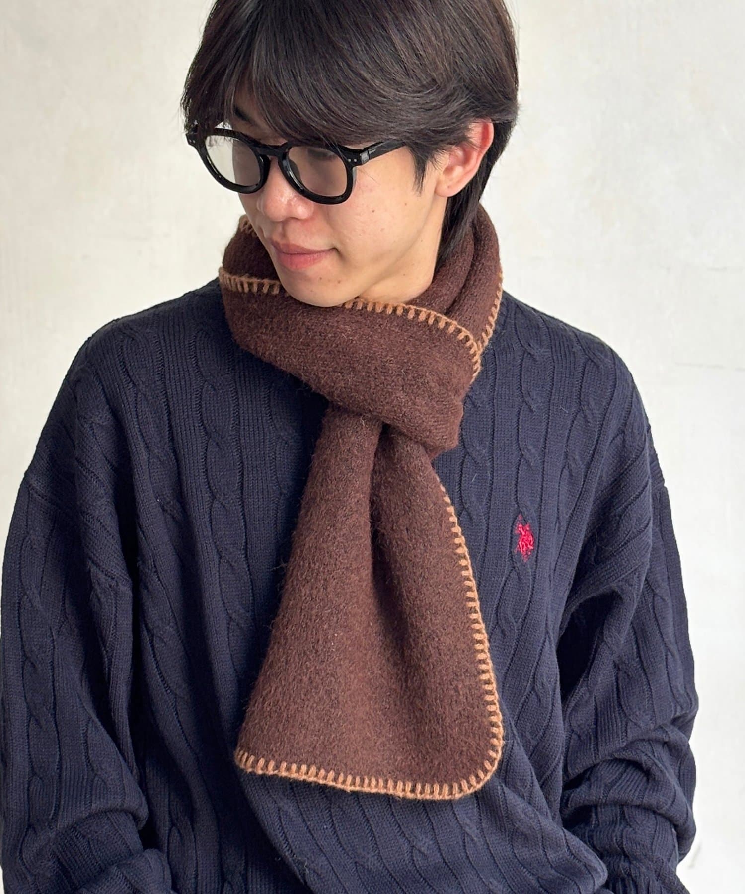 CPCM(シーピーシーエム) アソート配色ステッチマフラー