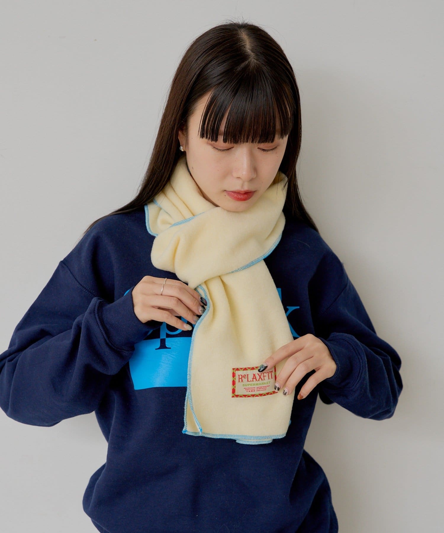 Kastane(カスタネ) 【SUPERMARKET】フリースマフラー”ミネアポリス”