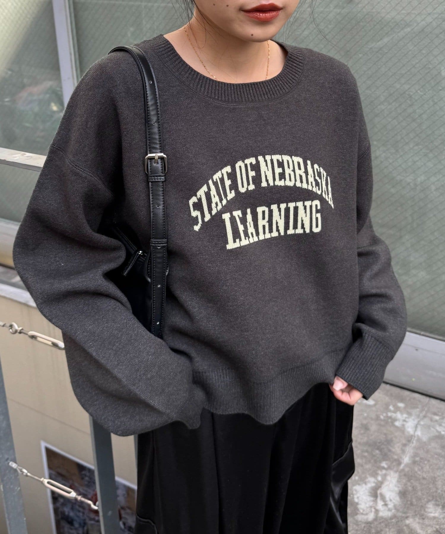 CIAOPANIC TYPY(チャオパニックティピー) スウェットライクカレッジロゴニット