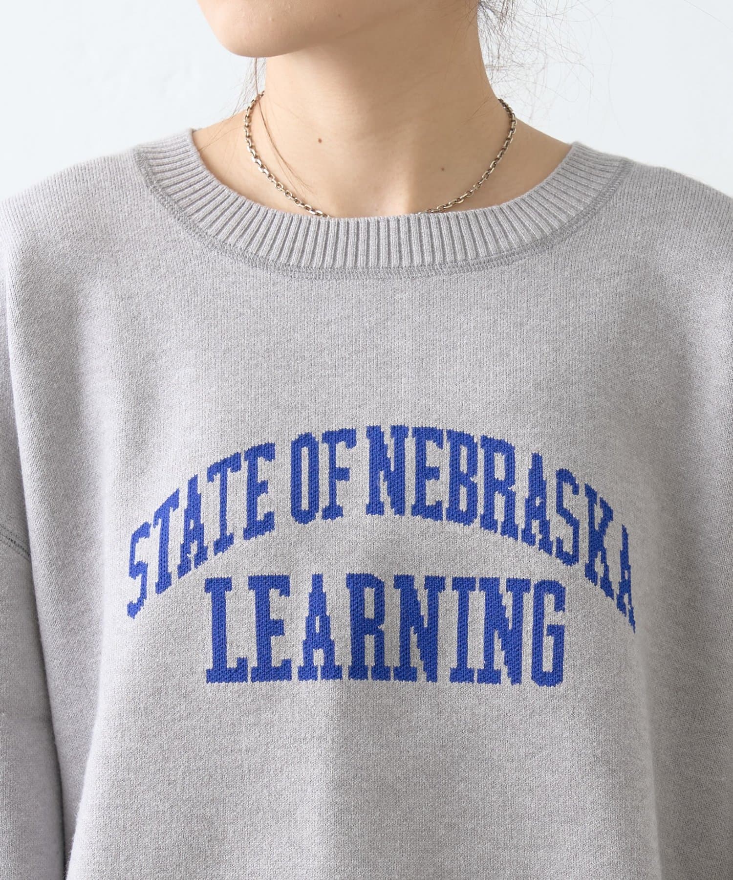 CIAOPANIC TYPY(チャオパニックティピー) スウェットライクカレッジロゴニット