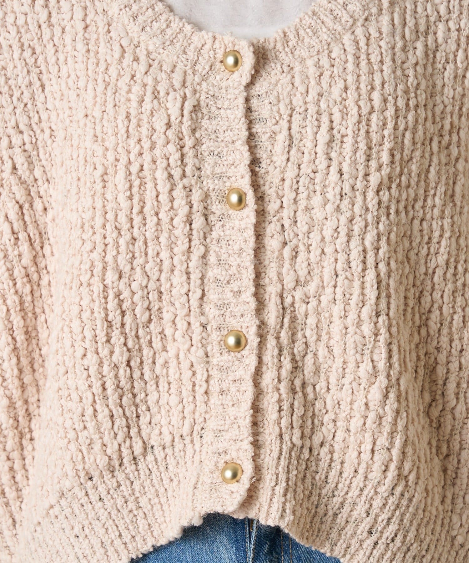 CIAOPANIC TYPY(チャオパニックティピー) ポコポコ金ボタンニットベスト