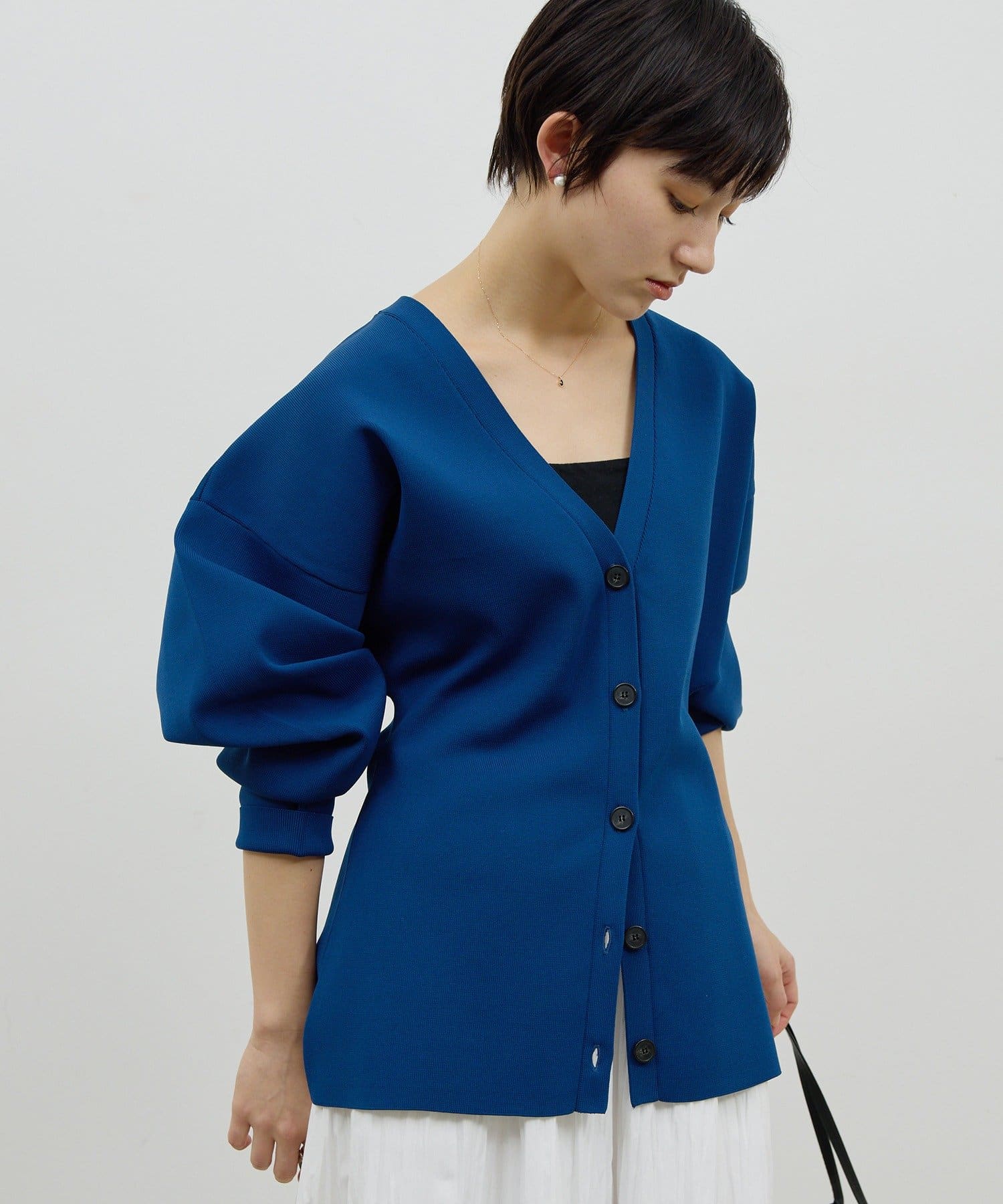 GALLARDAGALANTE(ガリャルダガランテ) 【近日予約開始】【美シルエット】ウエストシェイプカーディガン