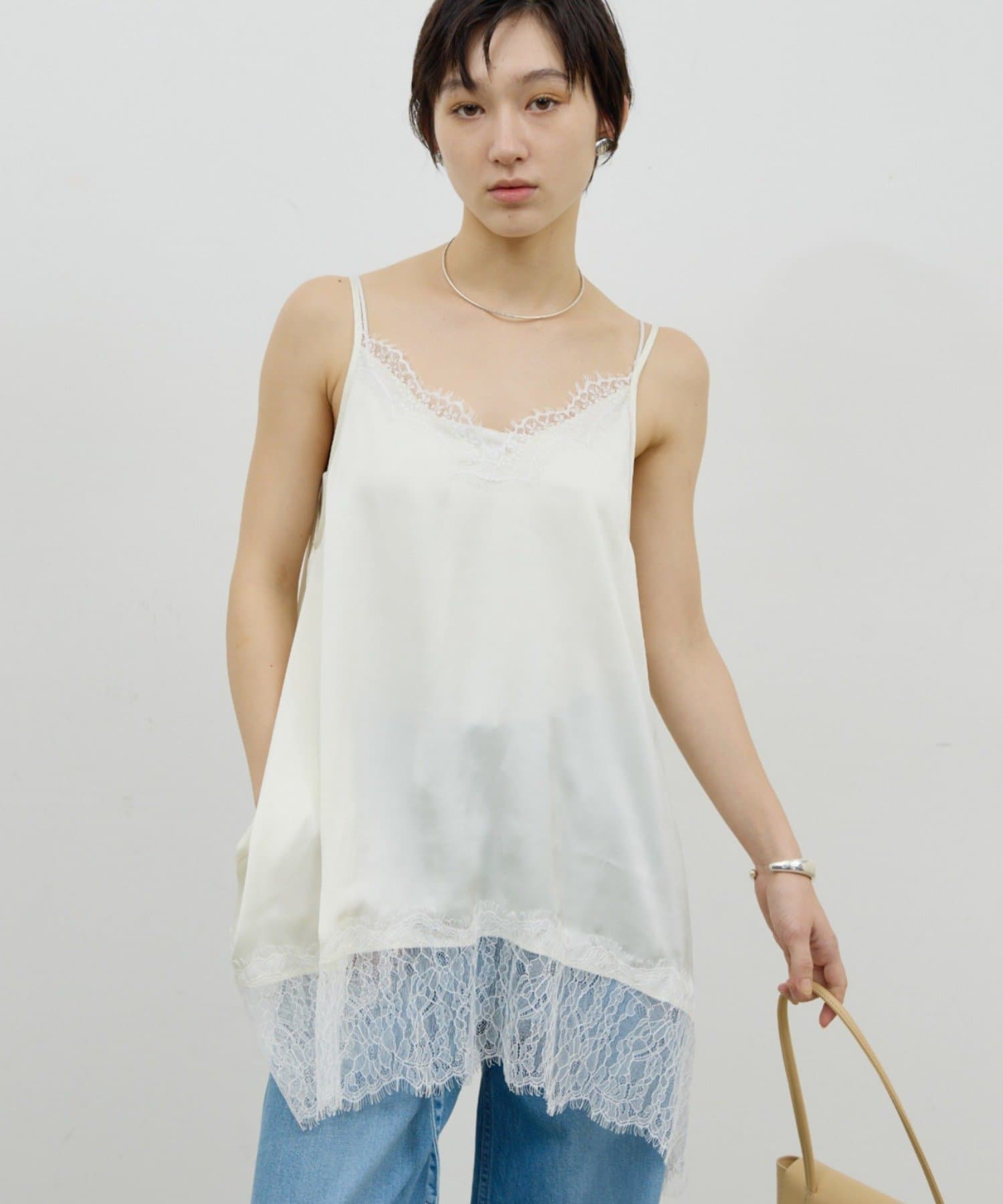 GALLARDAGALANTE(ガリャルダガランテ) レースキャミチュニック