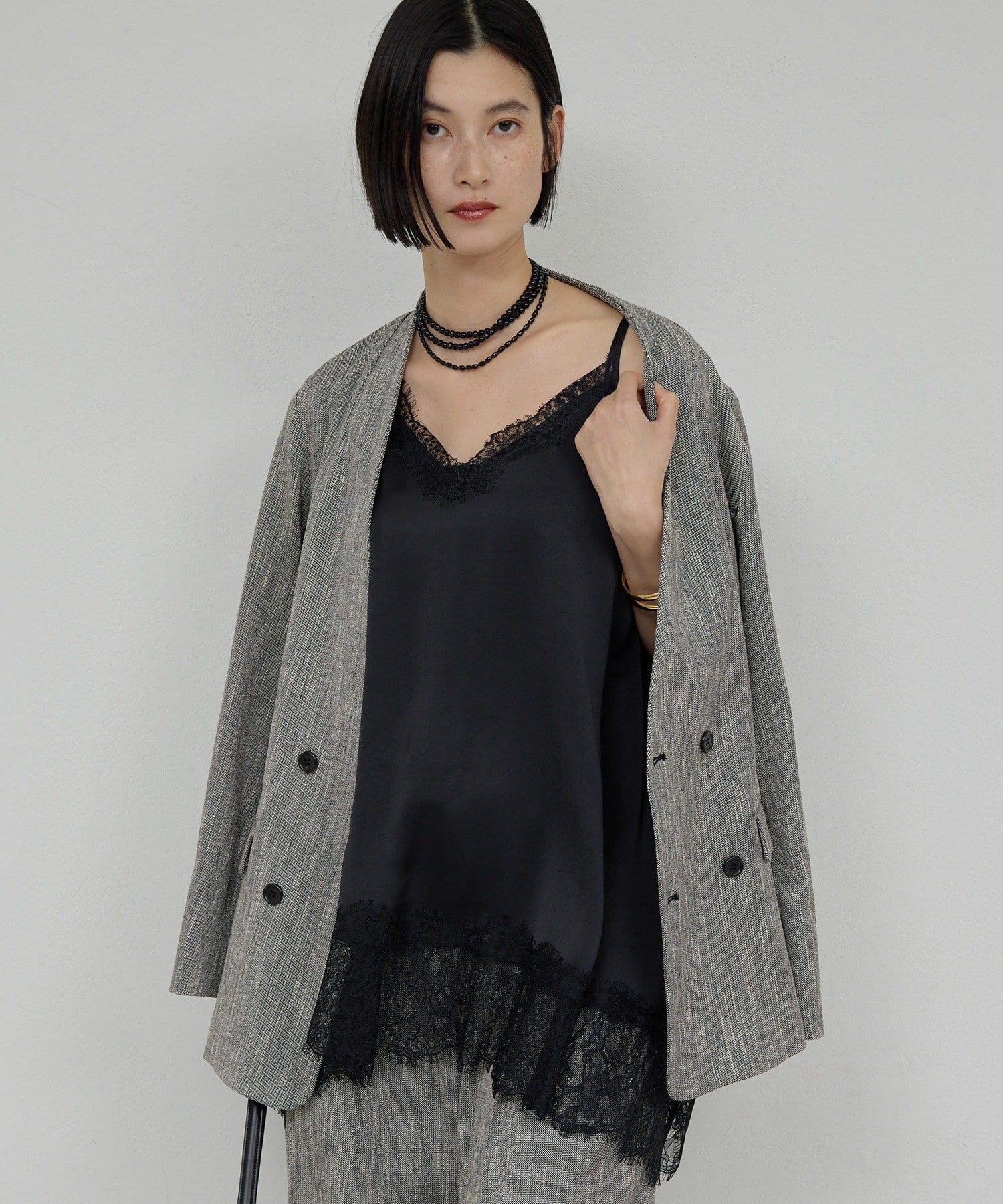 GALLARDAGALANTE(ガリャルダガランテ) レースキャミチュニック