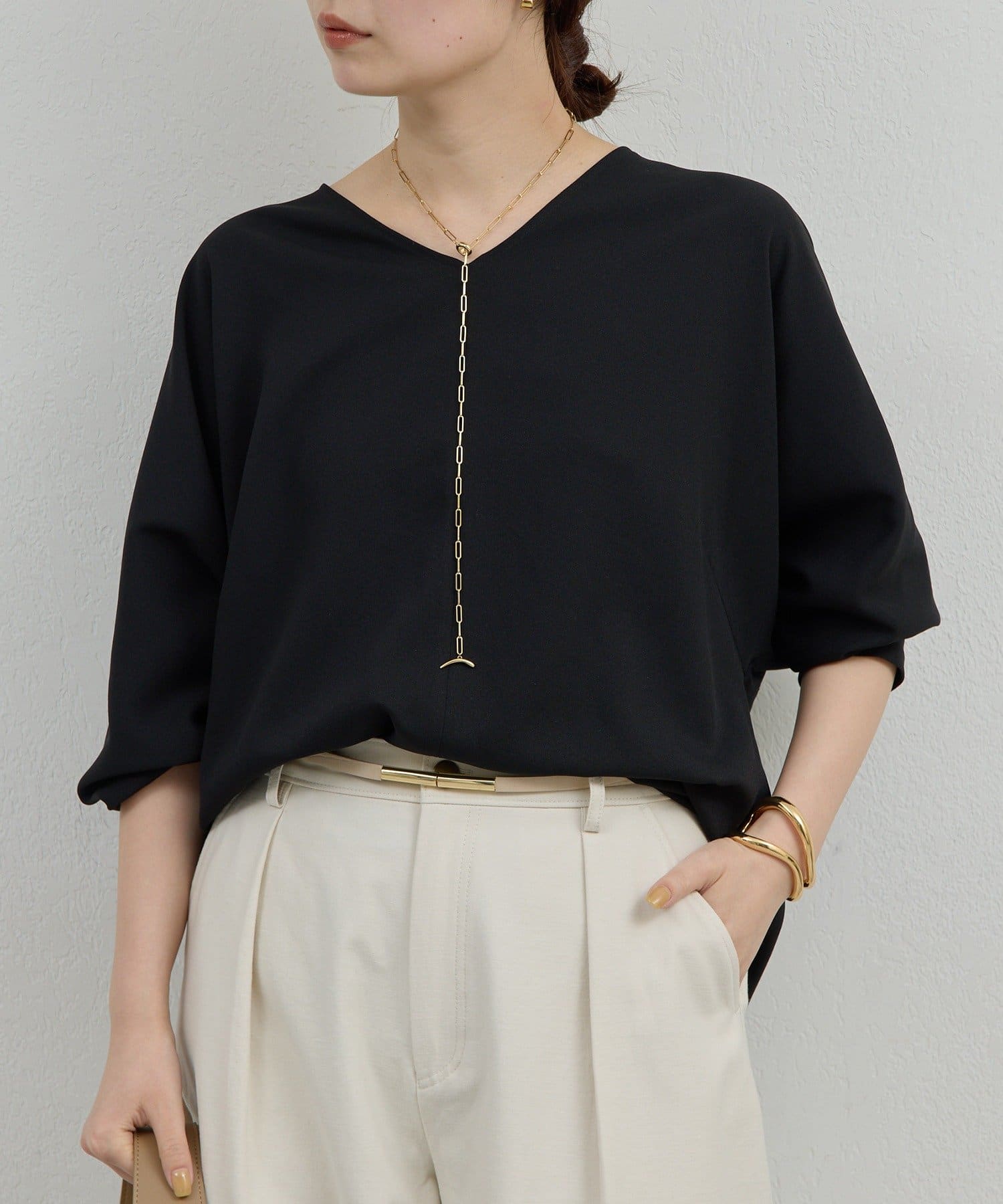 GALLARDAGALANTE(ガリャルダガランテ) 【12/4(木)10:30～予約開始】【着回し力抜群】Vネックプルオーバー