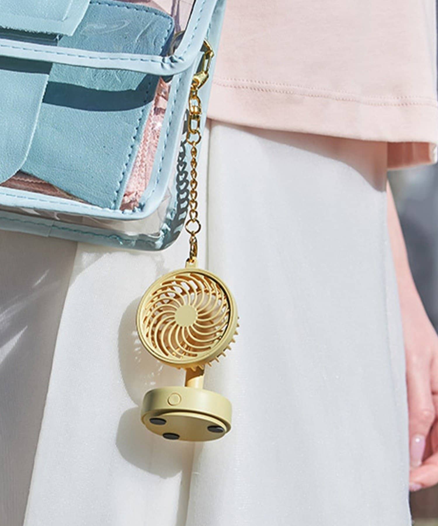 BIRTHDAY BAR(バースデイバー) 〈まるでカプセルトイ〉ミニチュアファン キーチェーン付　ミニ扇風機