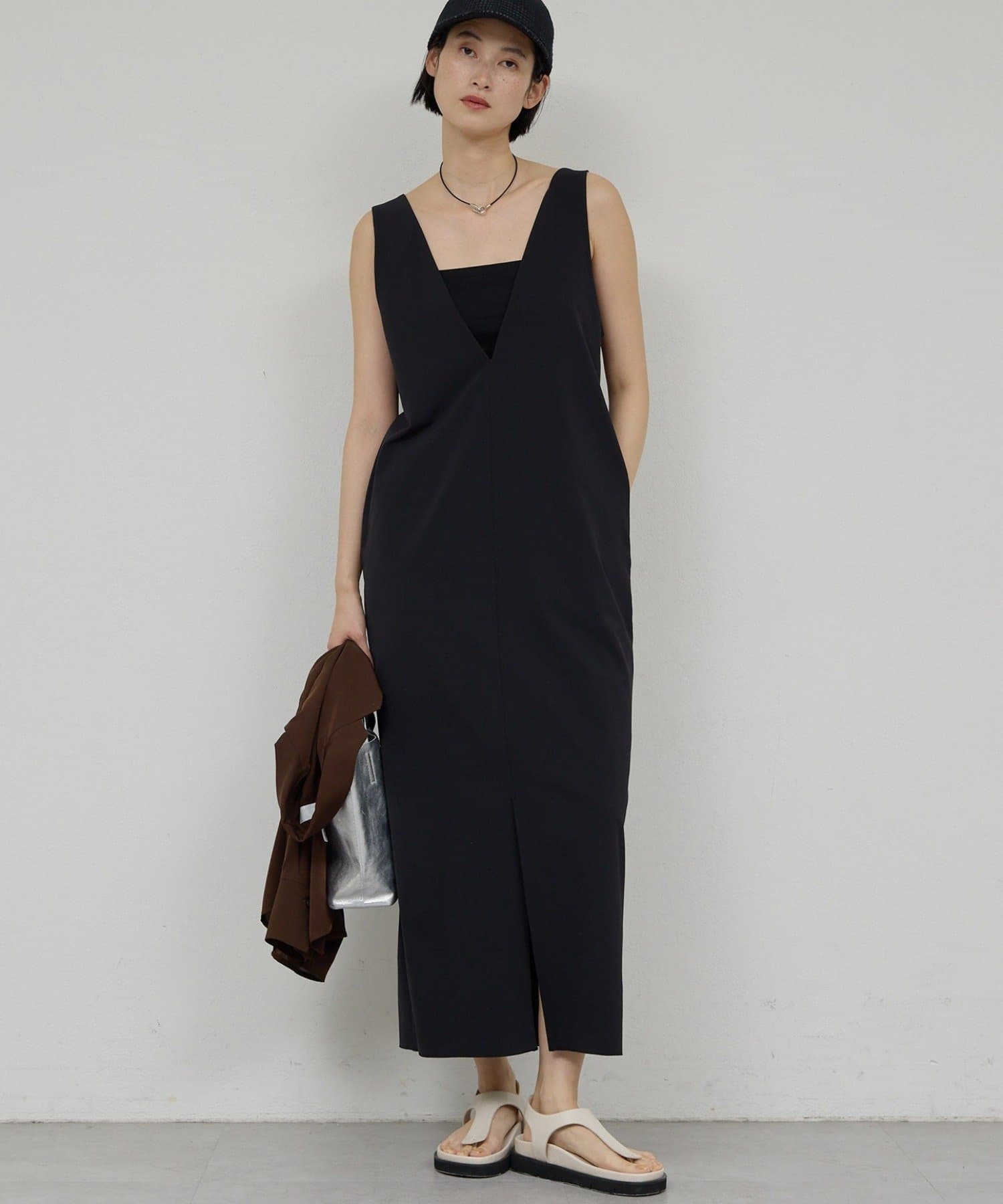 GALLARDAGALANTE(ガリャルダガランテ) 【近日予約開始】【前後2way】ストレッチ2WAYワンピース