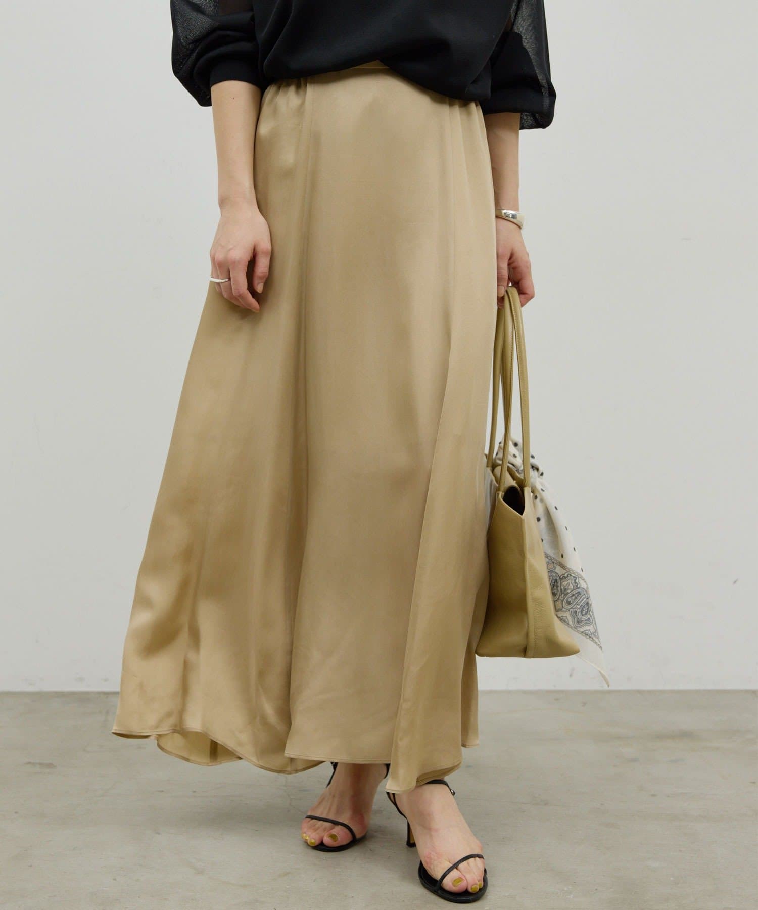 GALLARDAGALANTE(ガリャルダガランテ) 【12/11(木)12:00～予約開始】【セットアップ対応】キュプラフレアスカート