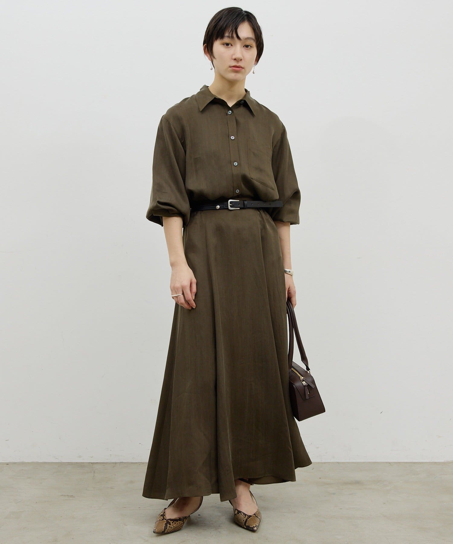 GALLARDAGALANTE(ガリャルダガランテ) 【12/11(木)12:00～予約開始】【セットアップ対応】キュプラフレアスカート