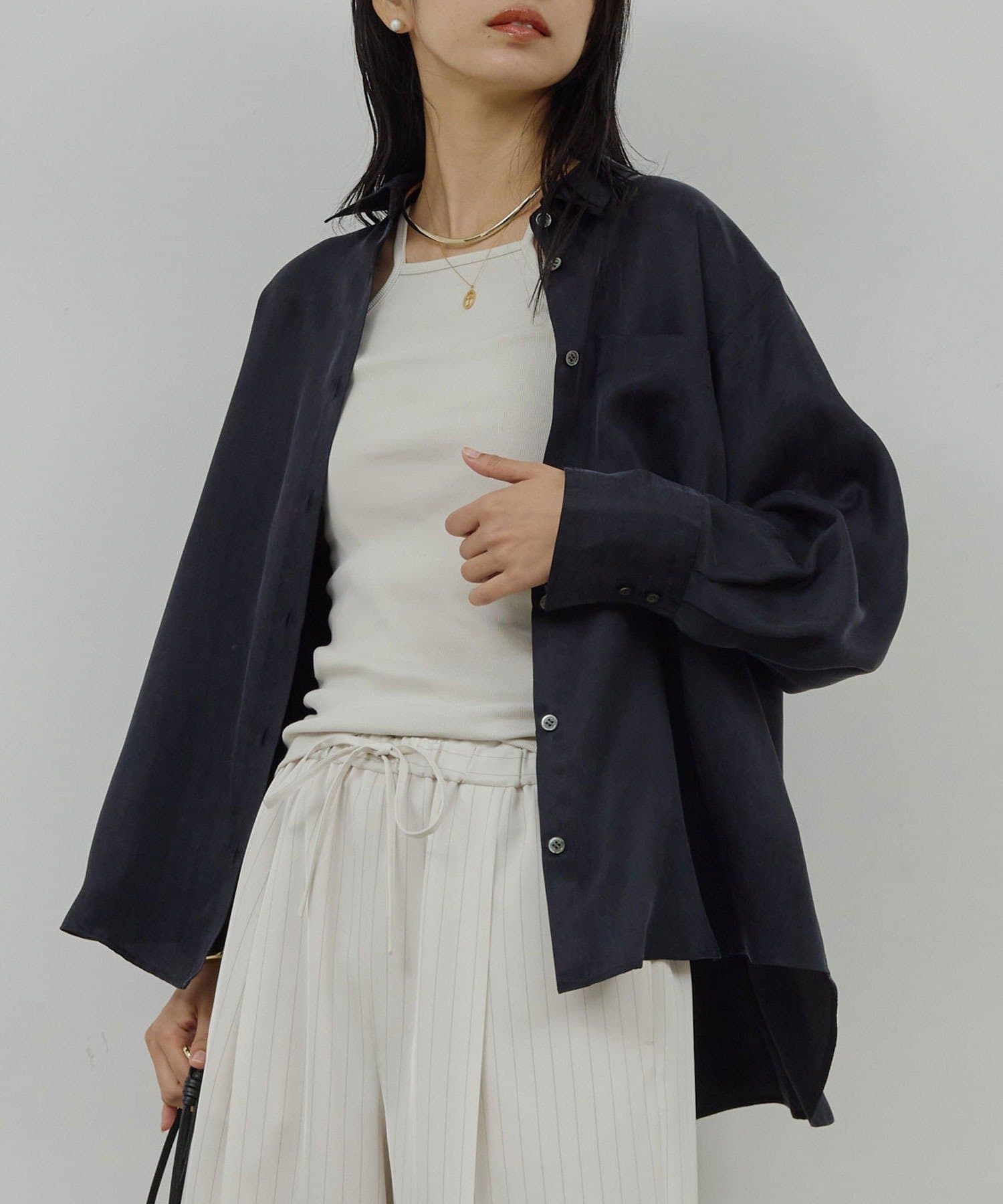 GALLARDAGALANTE(ガリャルダガランテ) 【12/11(木)12:00～予約開始】【セットアップ対応】【2way】キュプラブラウス