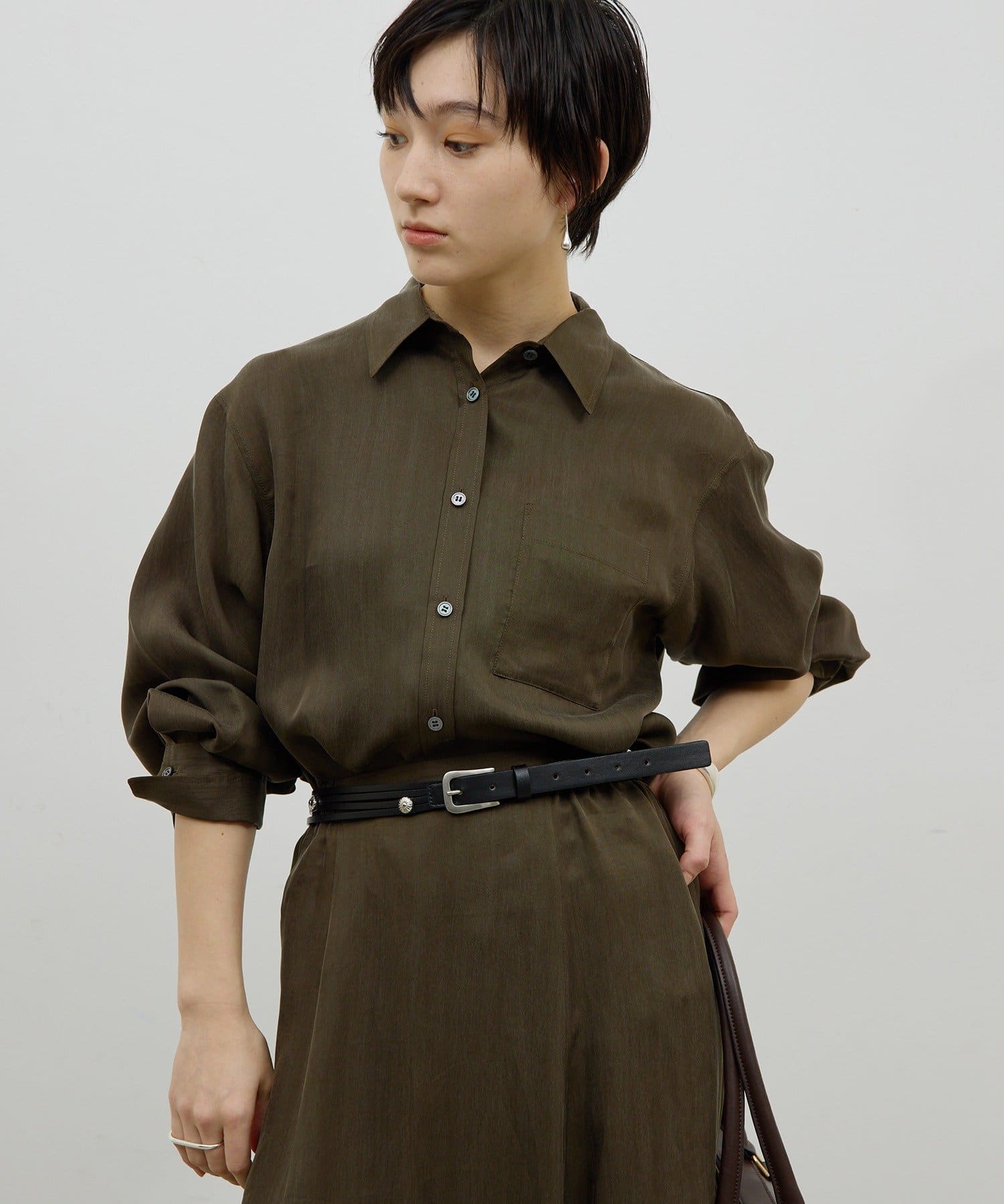 GALLARDAGALANTE(ガリャルダガランテ) 【12/11(木)12:00～予約開始】【セットアップ対応】【2way】キュプラブラウス