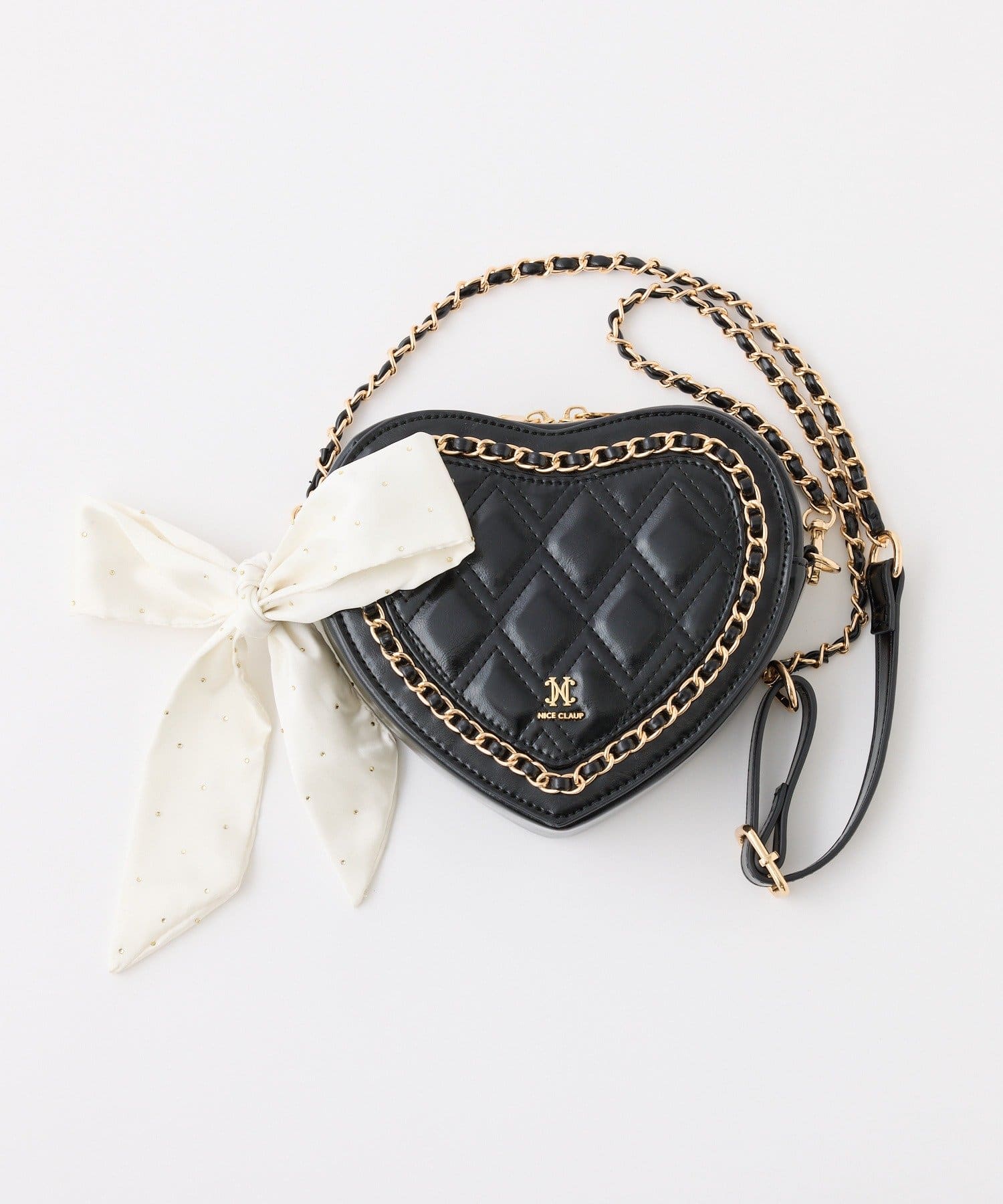 one after another NICE CLAUP(ワンアフターアナザー ナイスクラップ) 【Heart Collection】チェーントリミングハートバッグ