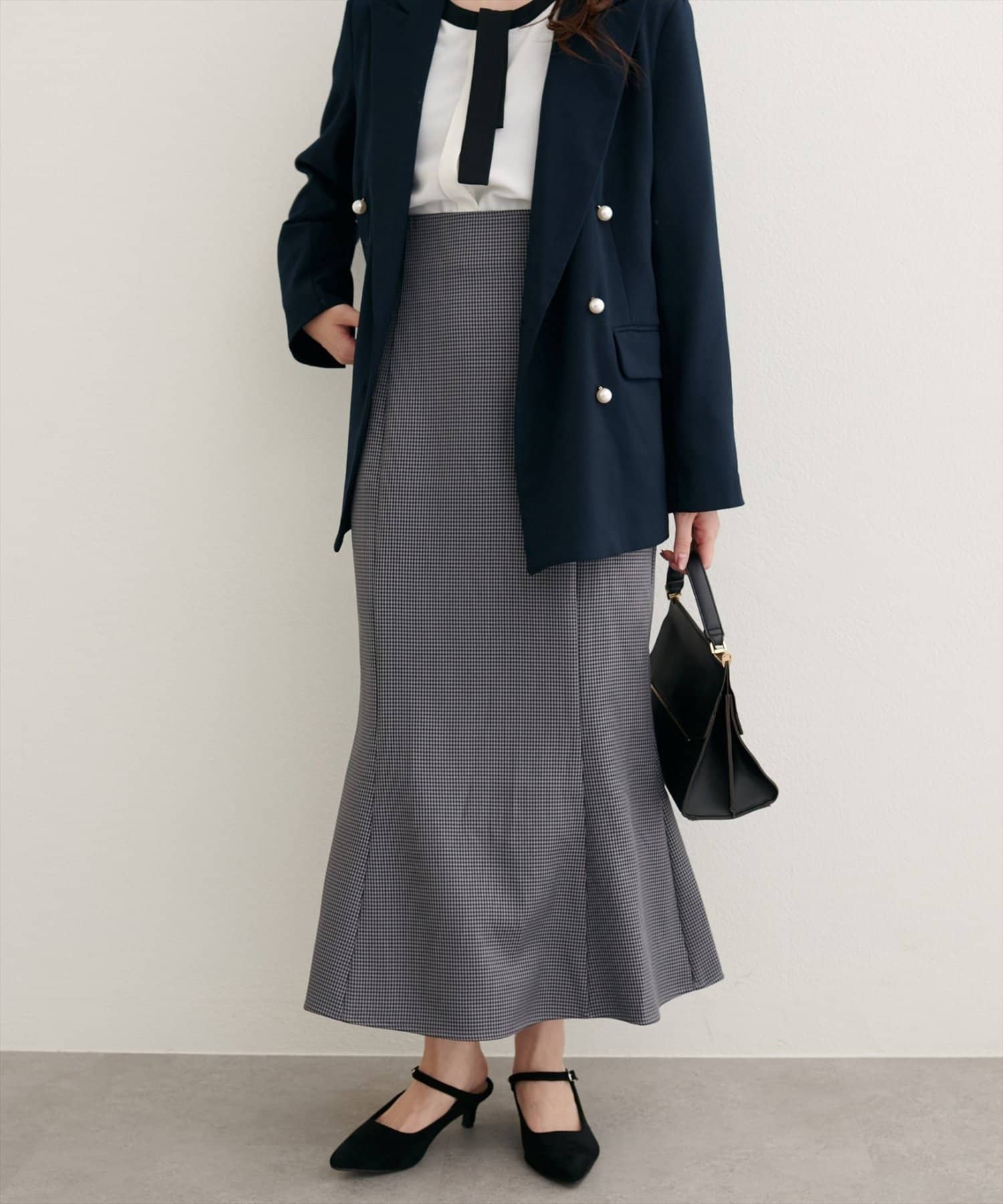 NICE CLAUP / OLIVE des OLIVE OUTLET(ナイスクラップ  / オリーブ デ オリーブ アウトレット) 【natural couture】レースＵＰウエストマーメイドスカー