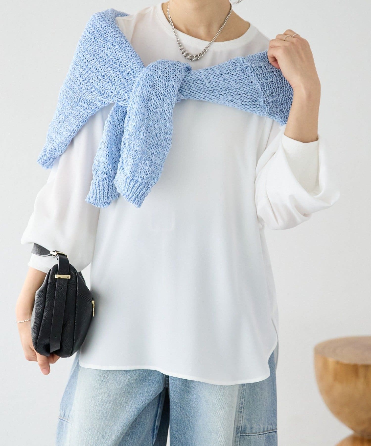 RIVE DROITE(リヴドロワ) 【オールシーズン活躍】ジョーゼットバックシャンブラウス