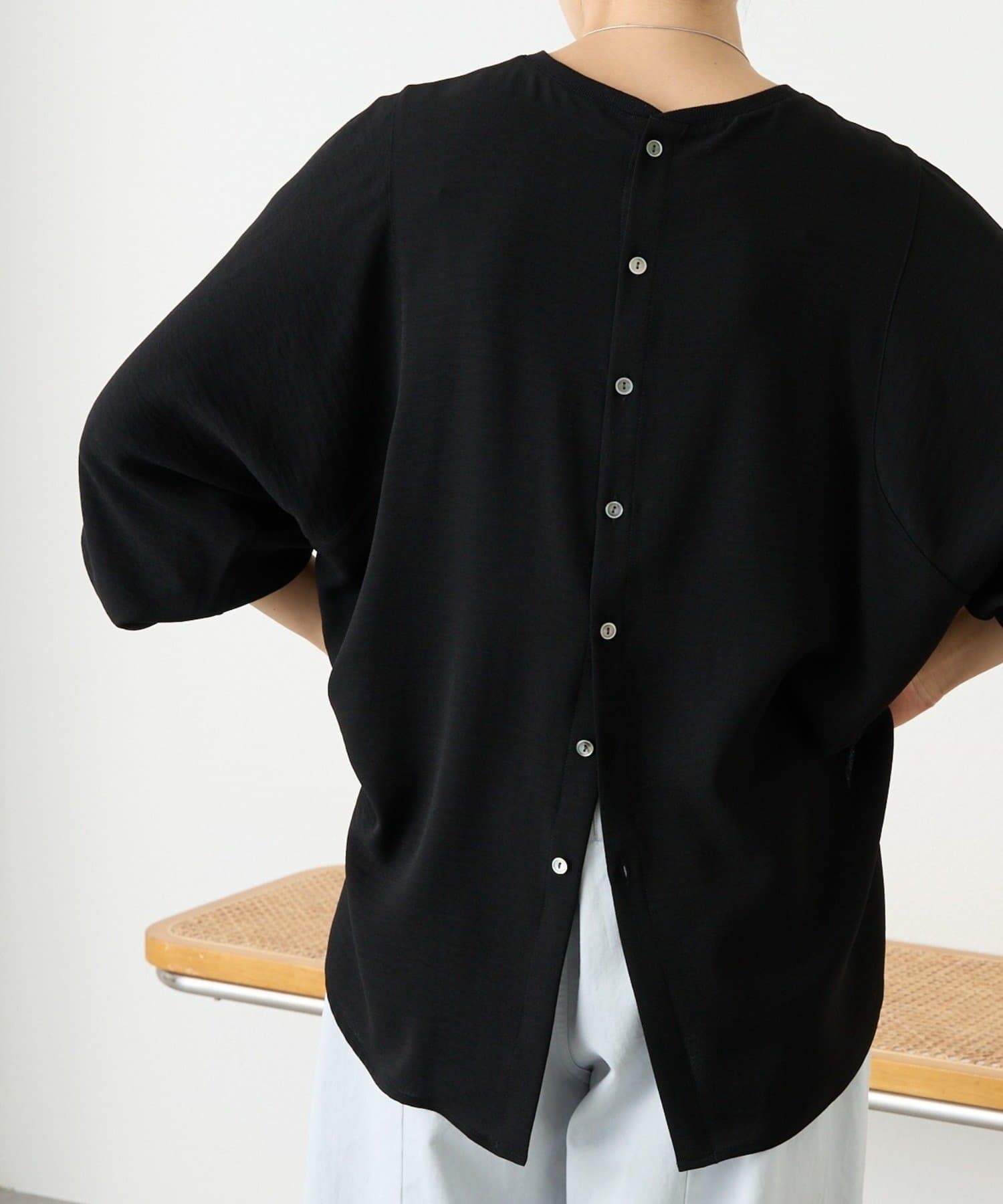 RIVE DROITE(リヴドロワ) 【オールシーズン活躍】ジョーゼットバックシャンブラウス