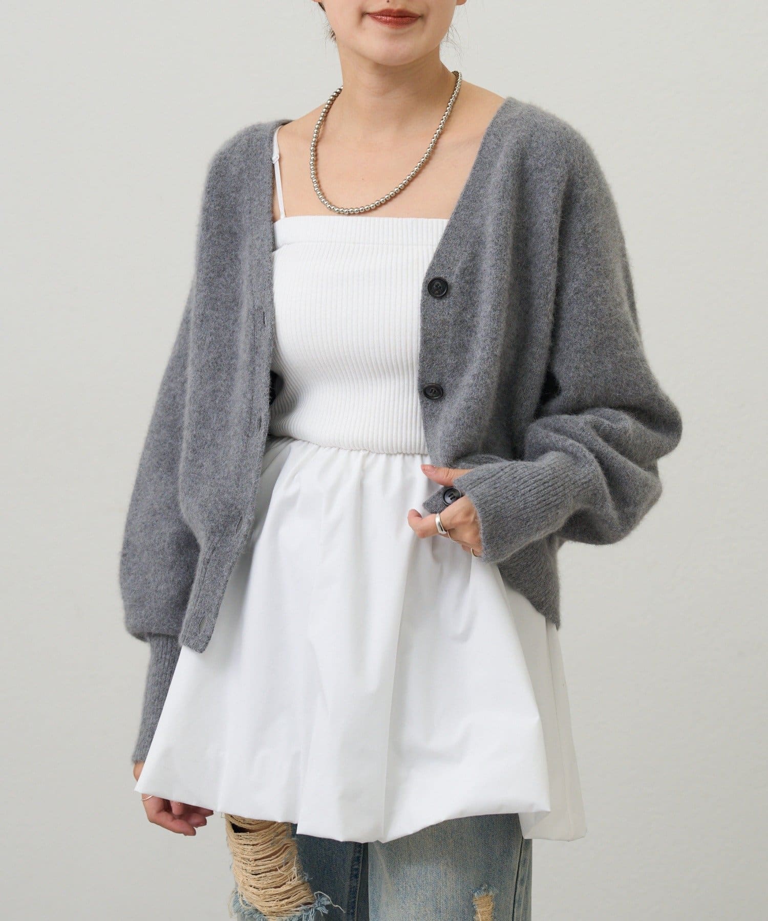 SHENERY(シーナリー) 【26SS予約】バルーンビスチェキャミソール