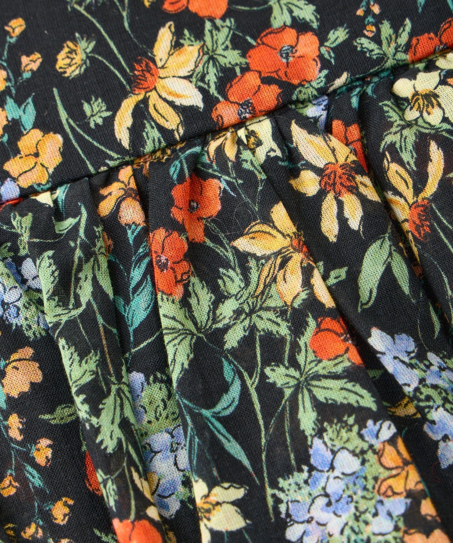 La boutique BonBon(ラブティックボンボン) 【春気分】小花プリントギャザーロングスカート