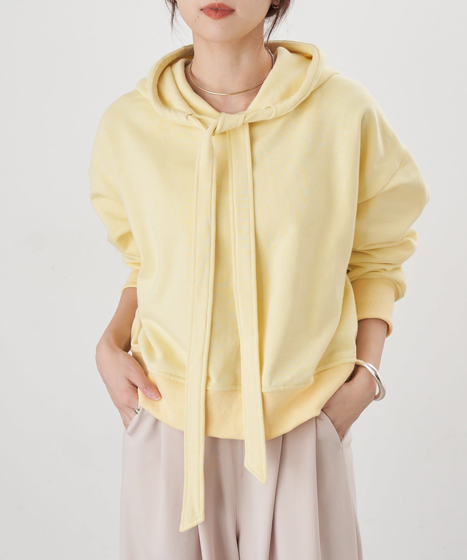 SHENERY(シーナリー) 【26SS予約】ボウタイフーディー