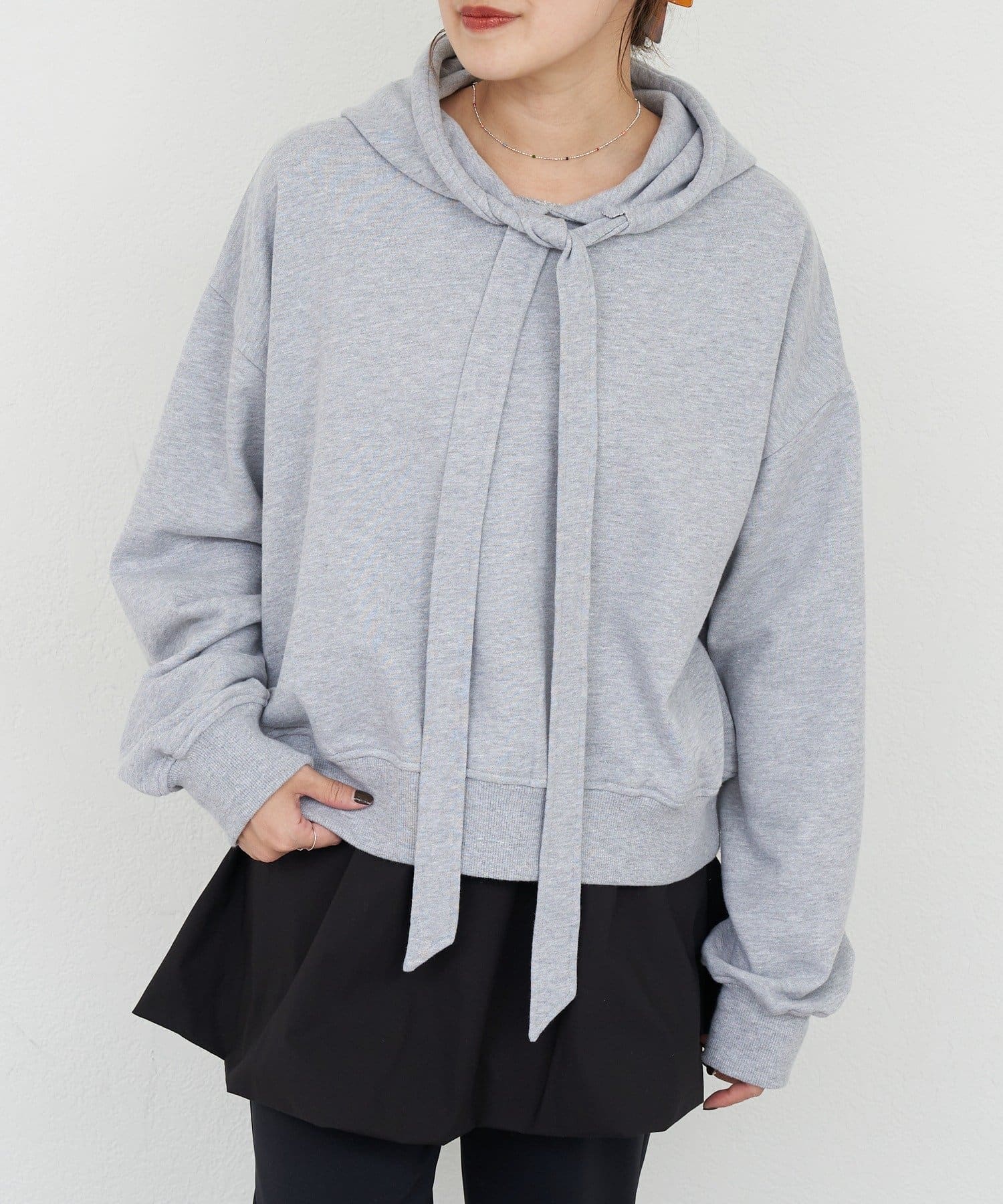 SHENERY(シーナリー) 【26SS予約】ボウタイフーディー