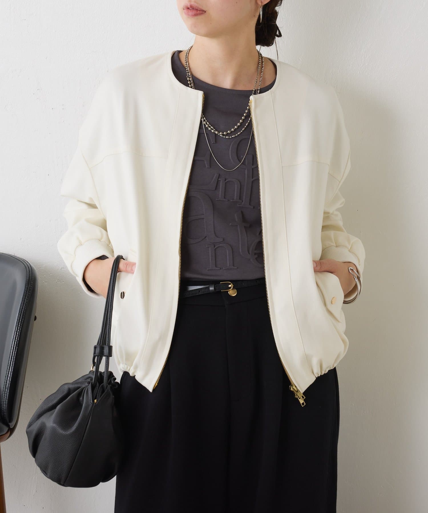 Jena　espace merveilleux(ジェナ　エスパスメルヴェイユ) 裾ドロストブルゾン