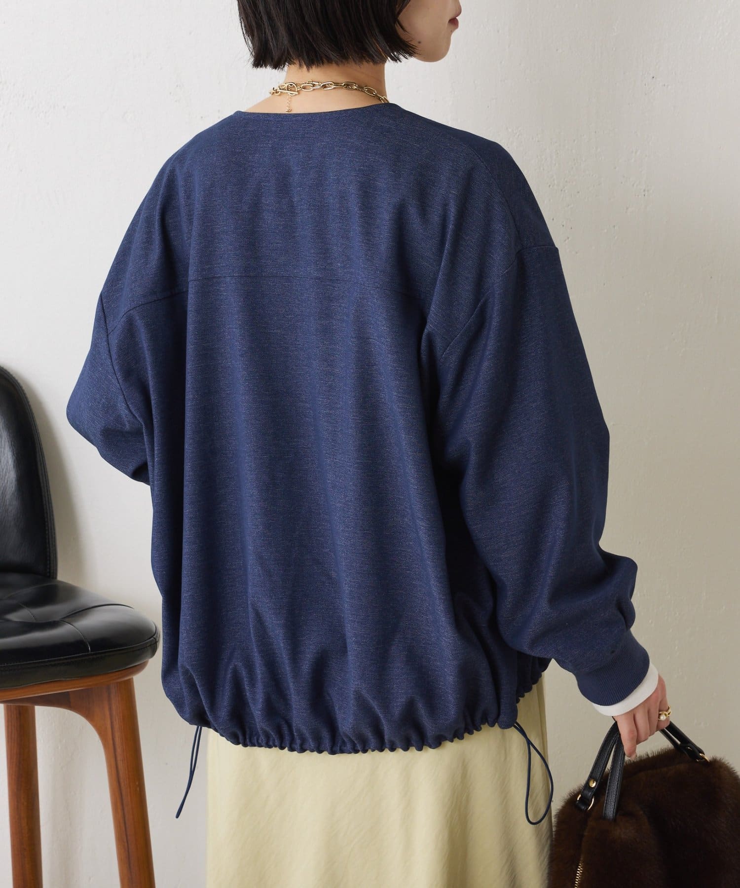 Jena　espace merveilleux(ジェナ　エスパスメルヴェイユ) 裾ドロストブルゾン