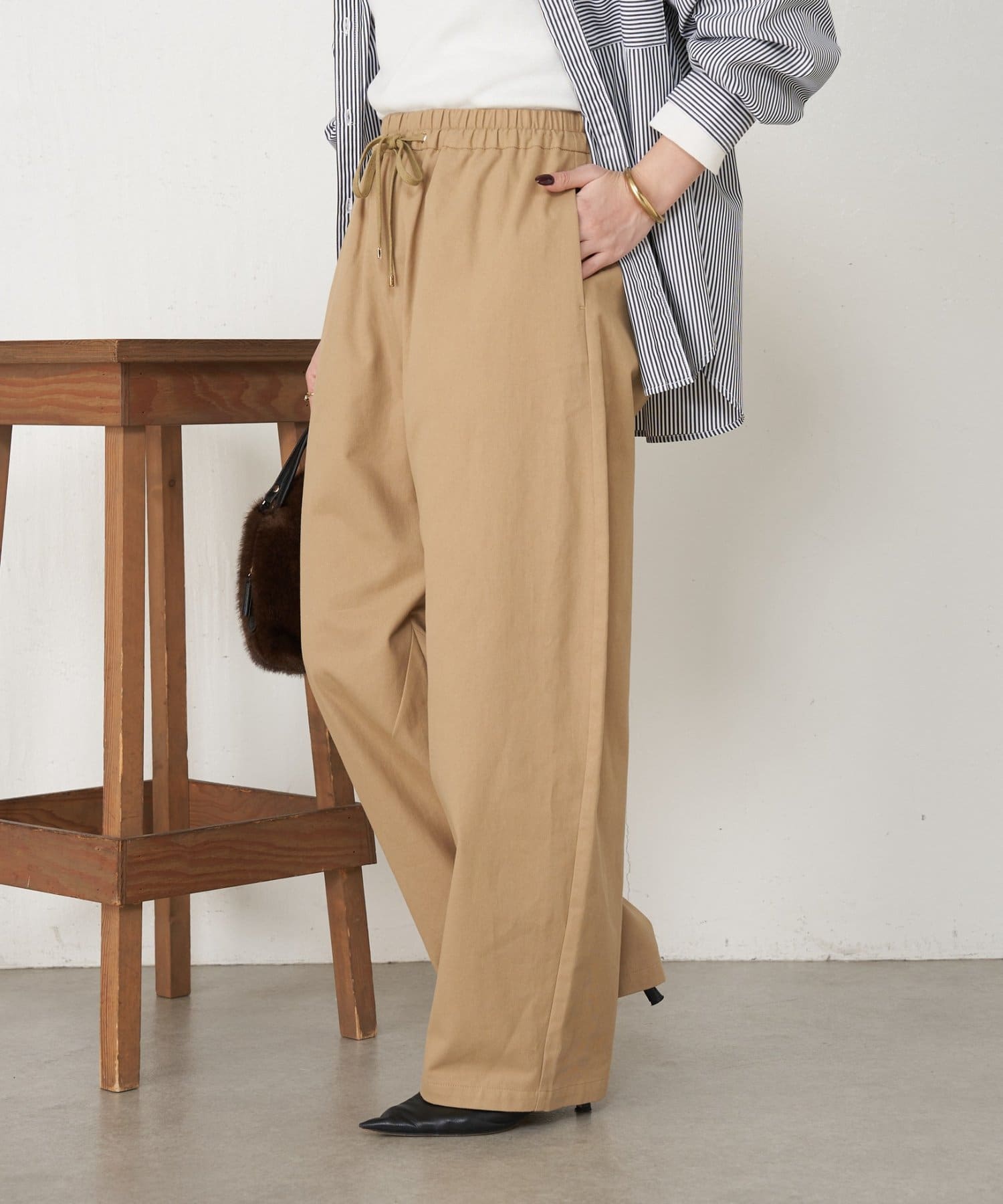 Jena　espace merveilleux(ジェナ　エスパスメルヴェイユ) 【ラクして美脚】メンカーブイージーパンツ