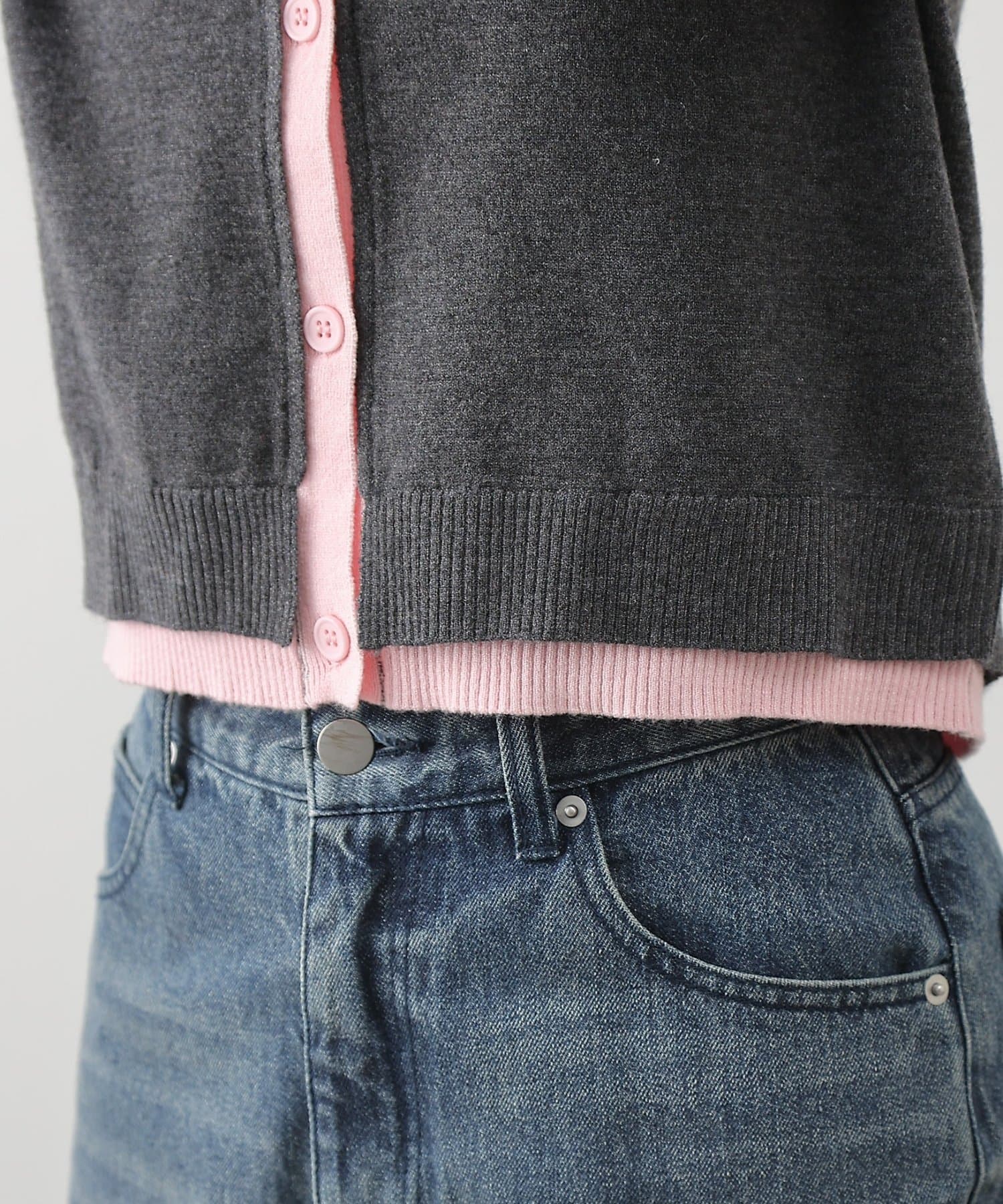 COLONY 2139(コロニー トゥーワンスリーナイン) 配色カーディガン