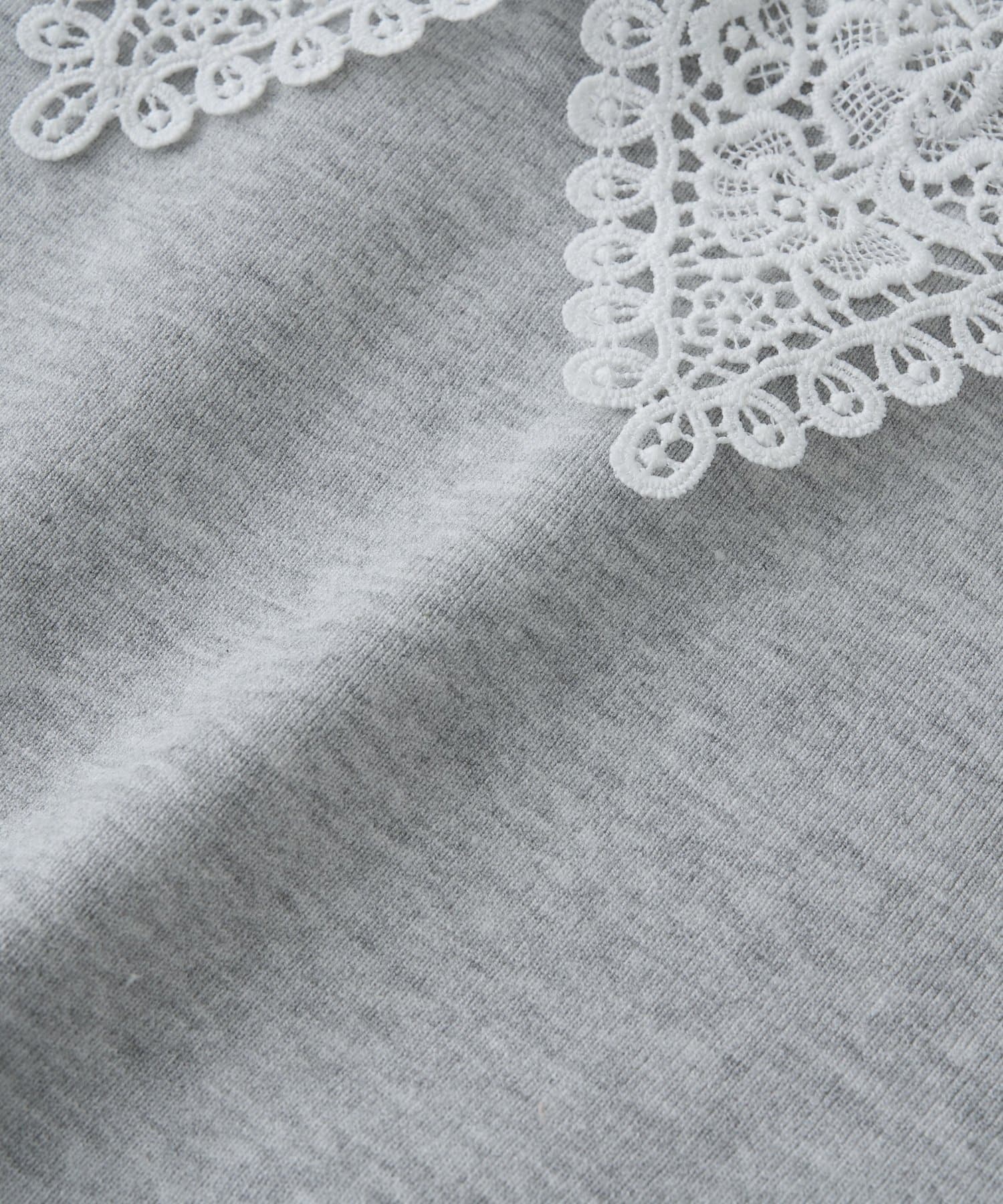 La boutique BonBon(ラブティックボンボン) 【大人ガーリー】レース襟付きニット