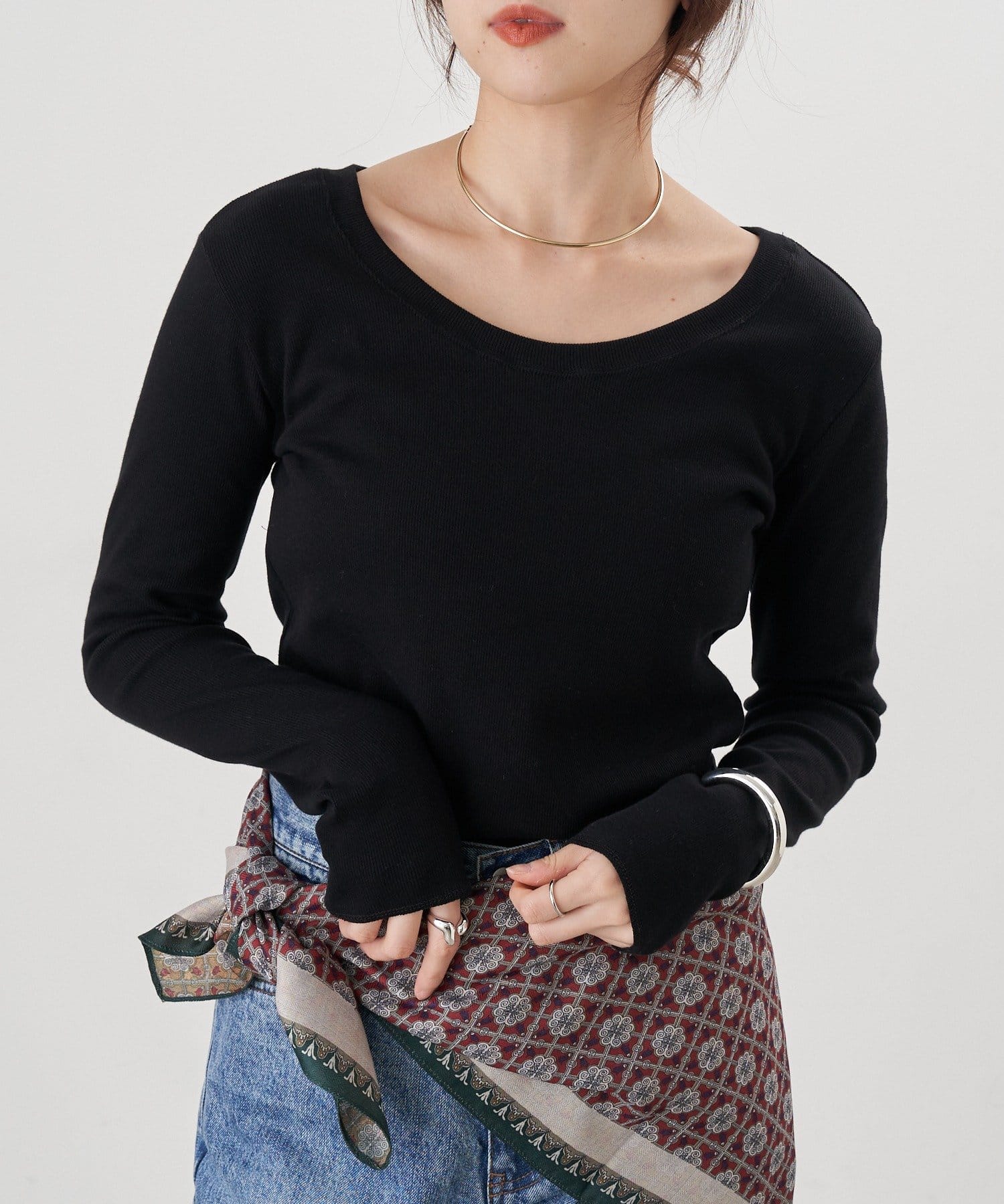 SHENERY(シーナリー) 【26SS予約】ベアテレコロングスリーブカットソー