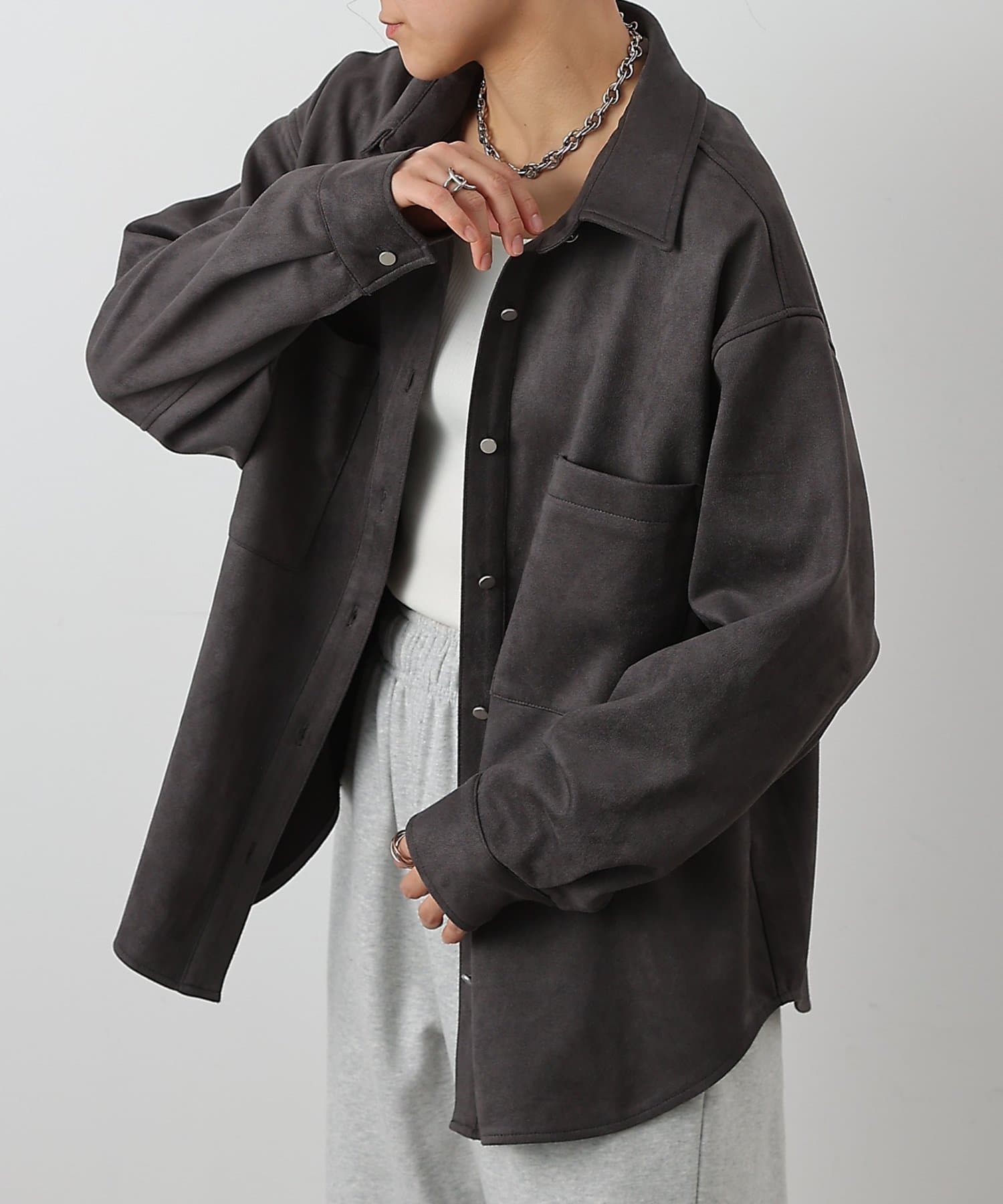 COLONY 2139(コロニー トゥーワンスリーナイン) スエードポンチシャツ