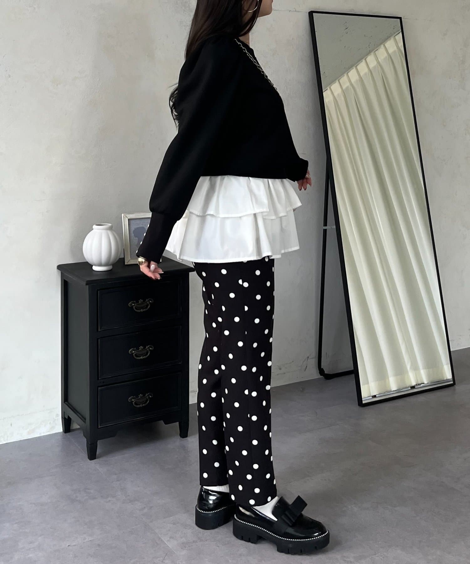 prose verse(プロズヴェール) 袖パールパフスリーブスウェット