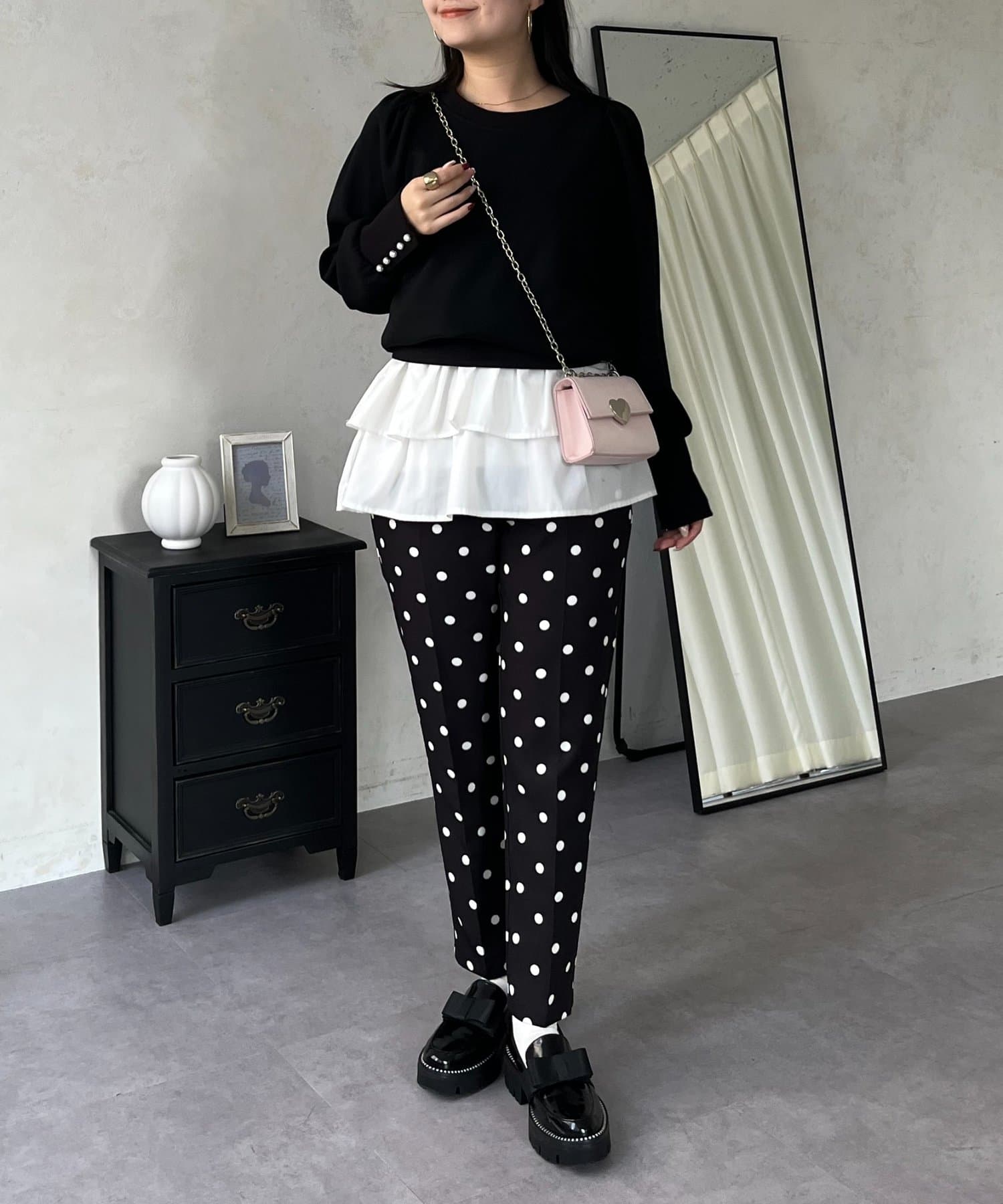 prose verse(プロズヴェール) 袖パールパフスリーブスウェット