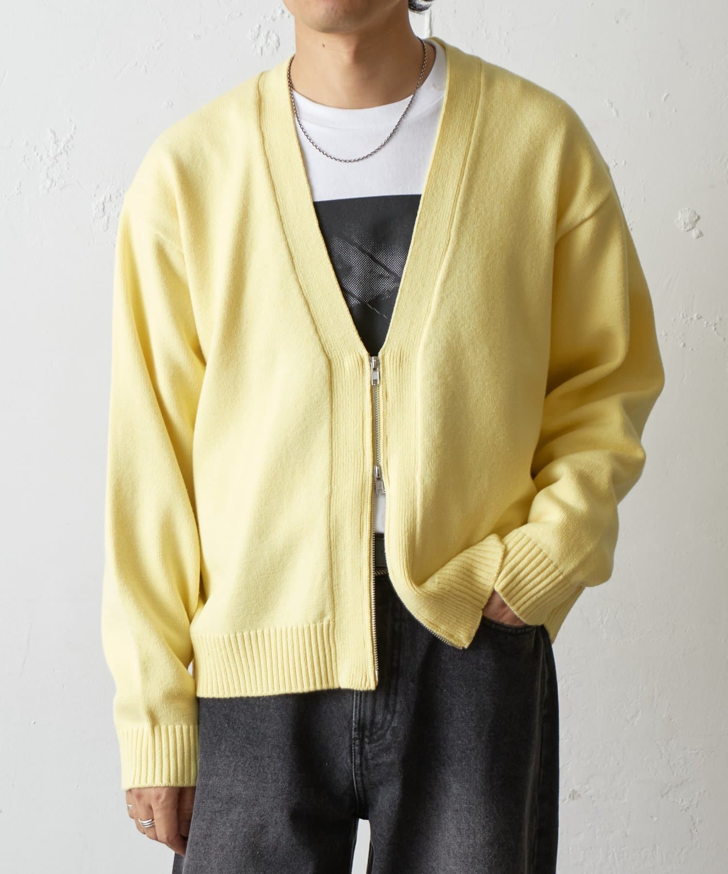 COLONY 2139(コロニー トゥーワンスリーナイン) ダブルジップニットカーディガン