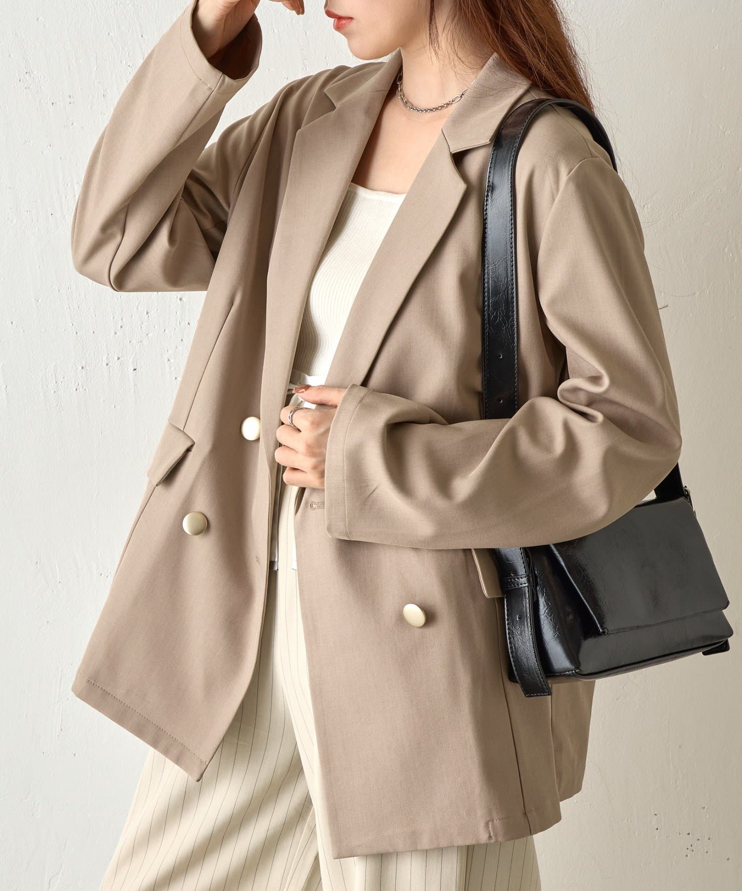 COLONY 2139(コロニー トゥーワンスリーナイン) 金釦ダブルテーラードジャケット