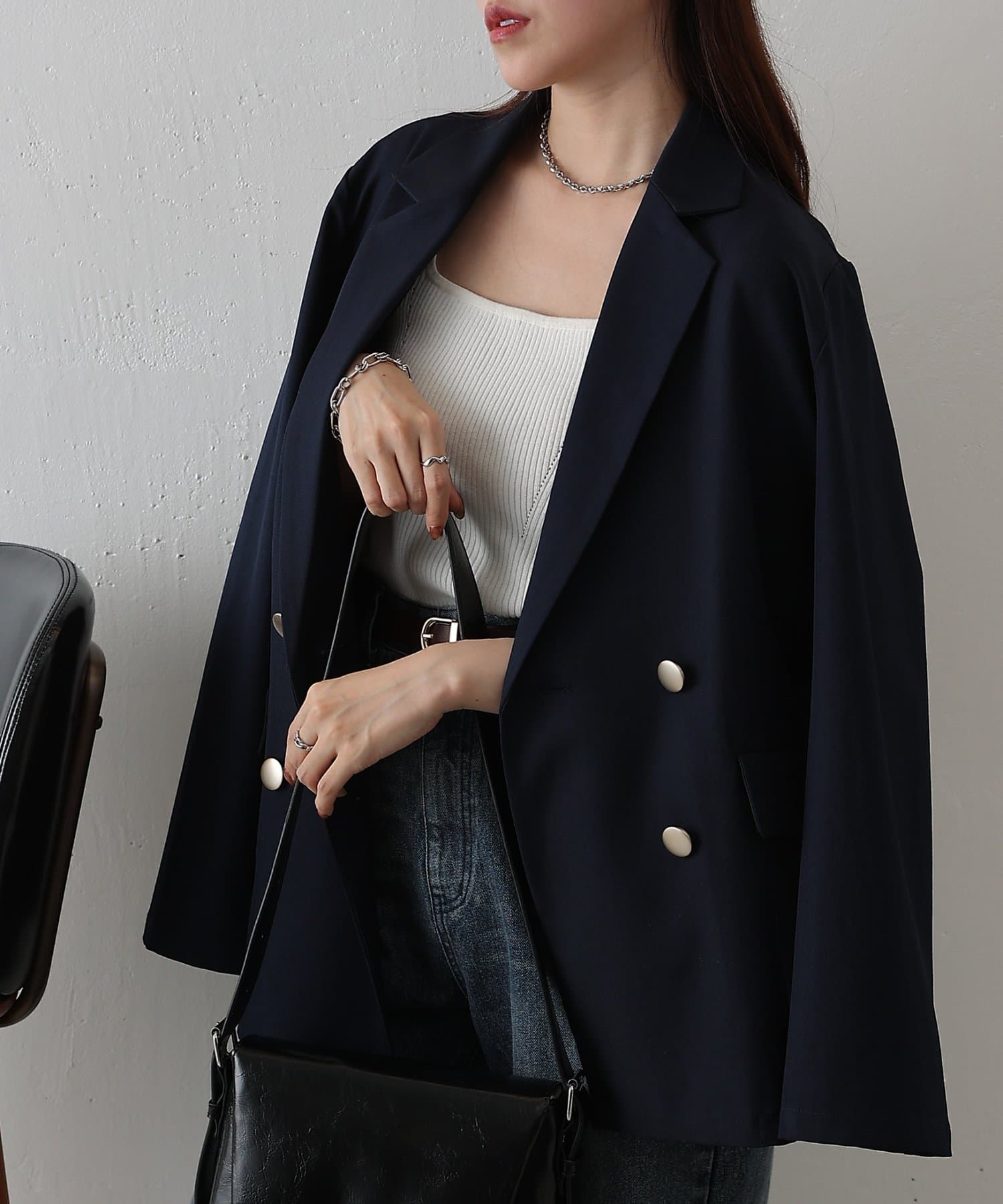 COLONY 2139(コロニー トゥーワンスリーナイン) 金釦ダブルテーラードジャケット