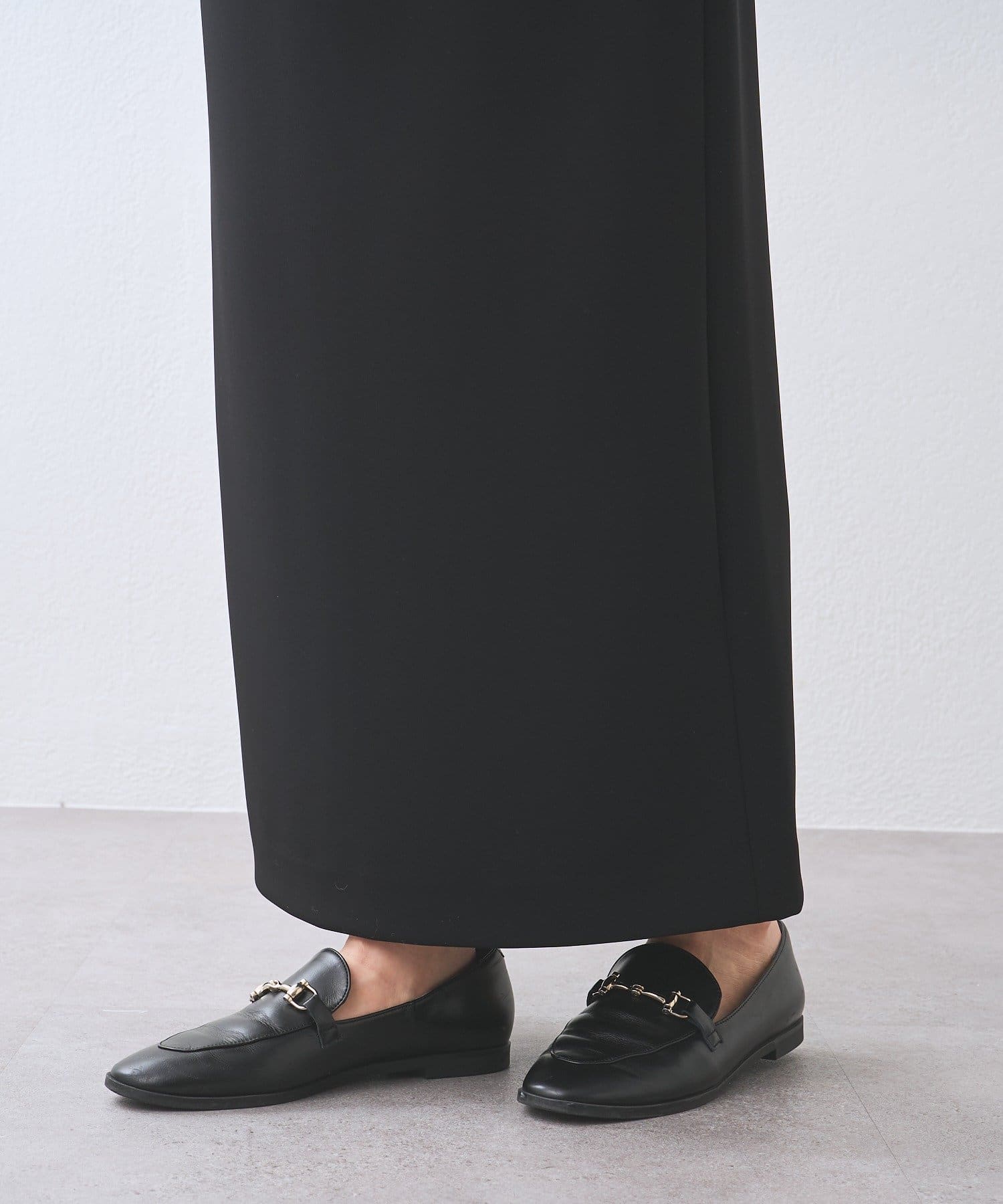 RIVE DROITE(リヴドロワ) 予約【ストレスフリー】ストレッチダンボールIラインスカート