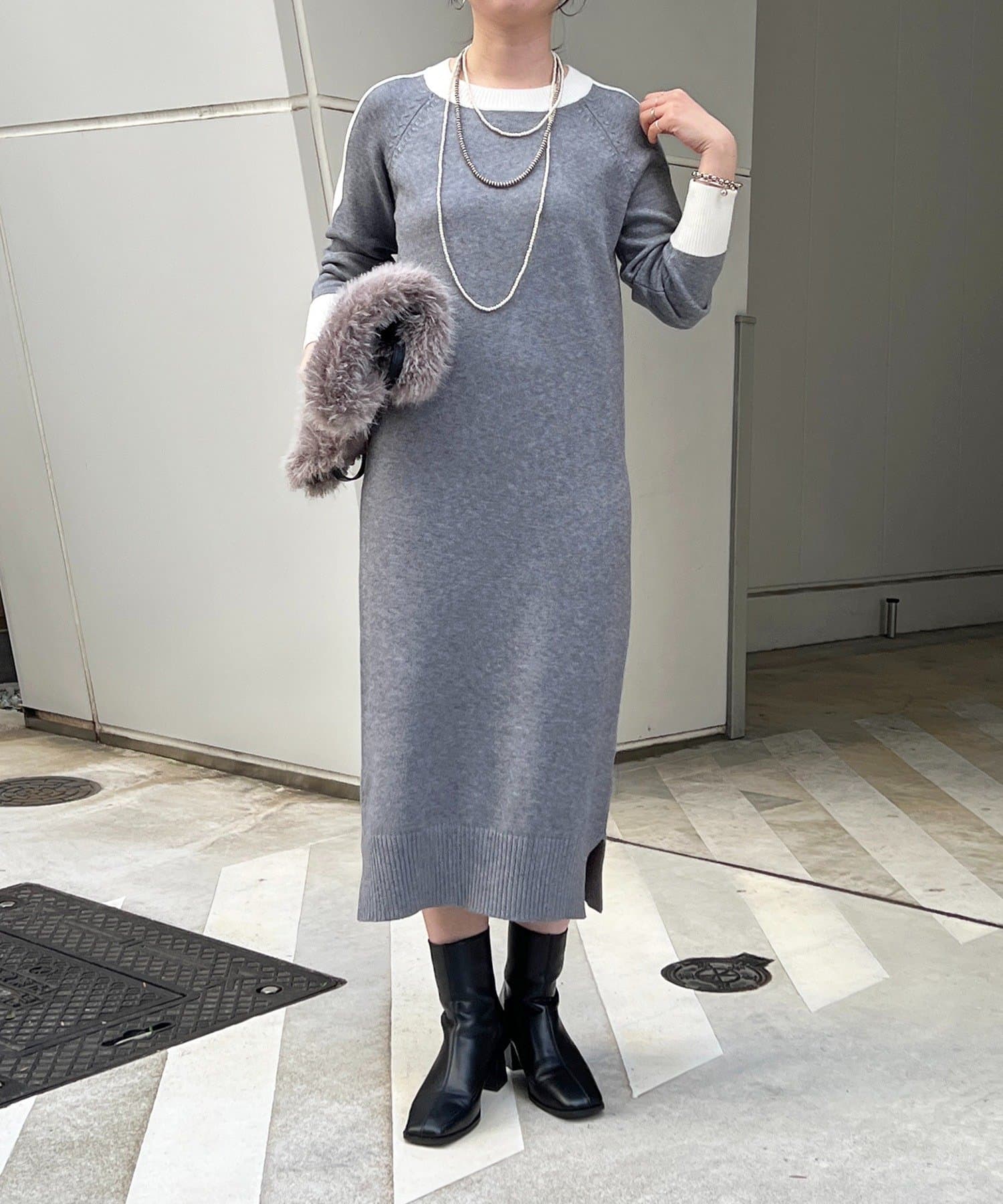 Croisiere(クロジエール) 肩ラインワンピース