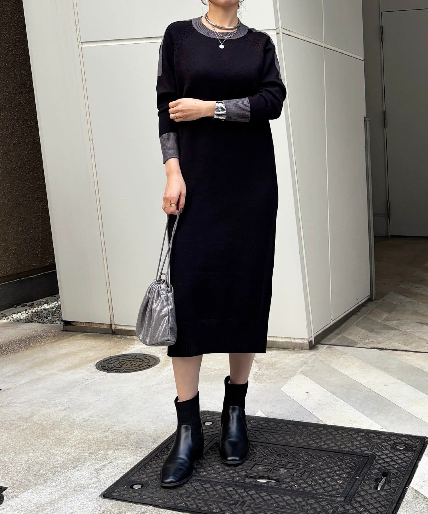 Croisiere(クロジエール) 肩ラインワンピース