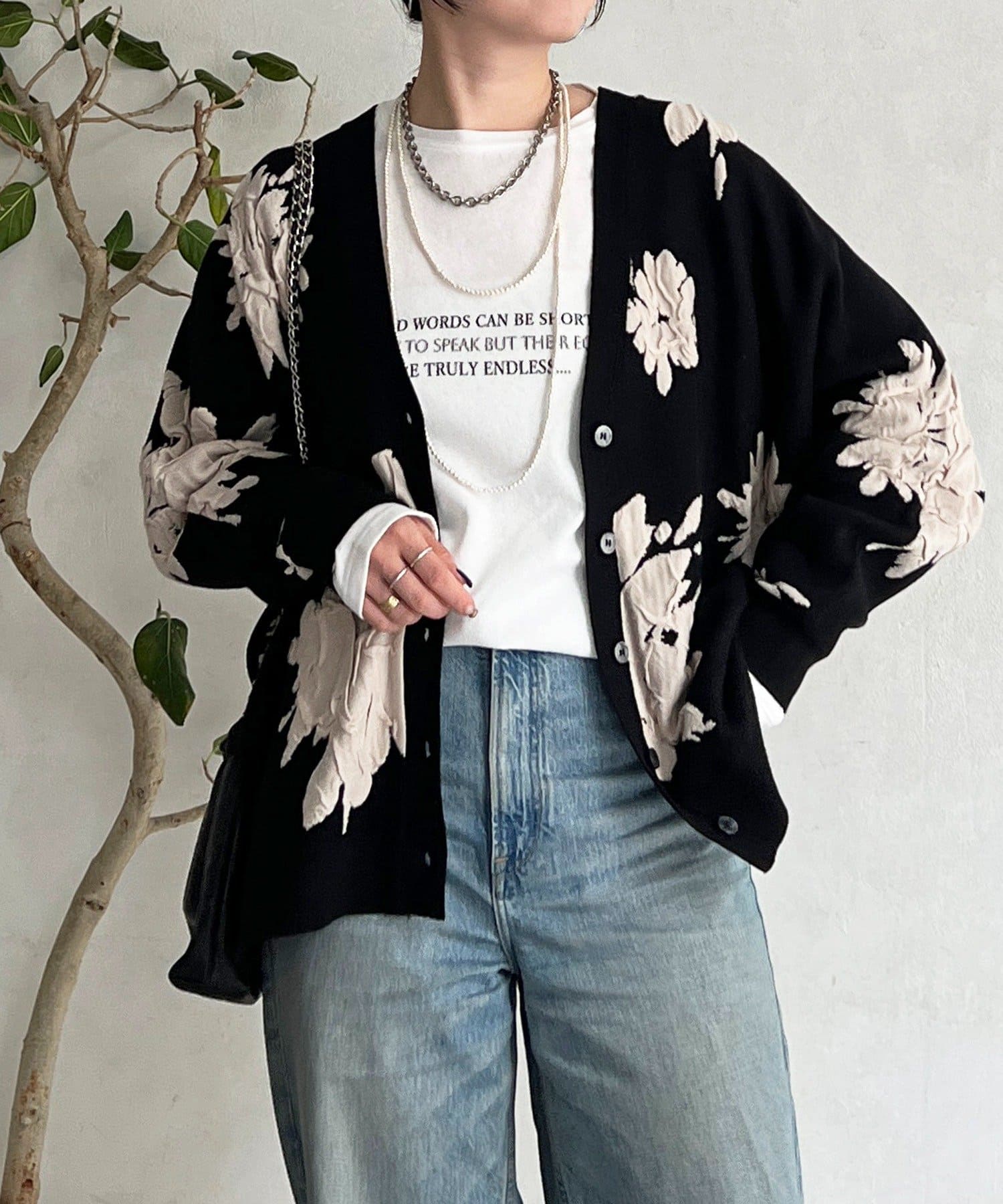 Croisiere(クロジエール) 花柄カーディガン