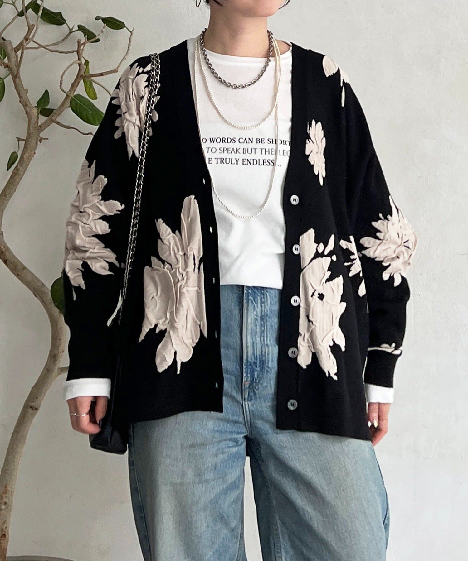 Croisiere(クロジエール) 花柄カーディガン