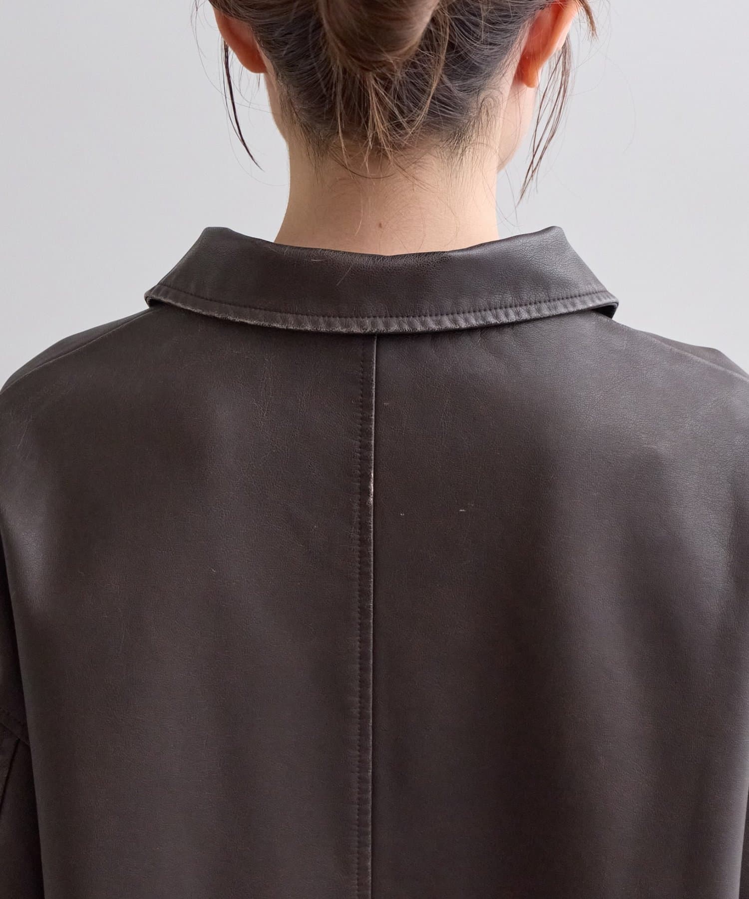 DISCOAT(ディスコート) 【Enlude/ユニセックス】フェイクレザーショートコート