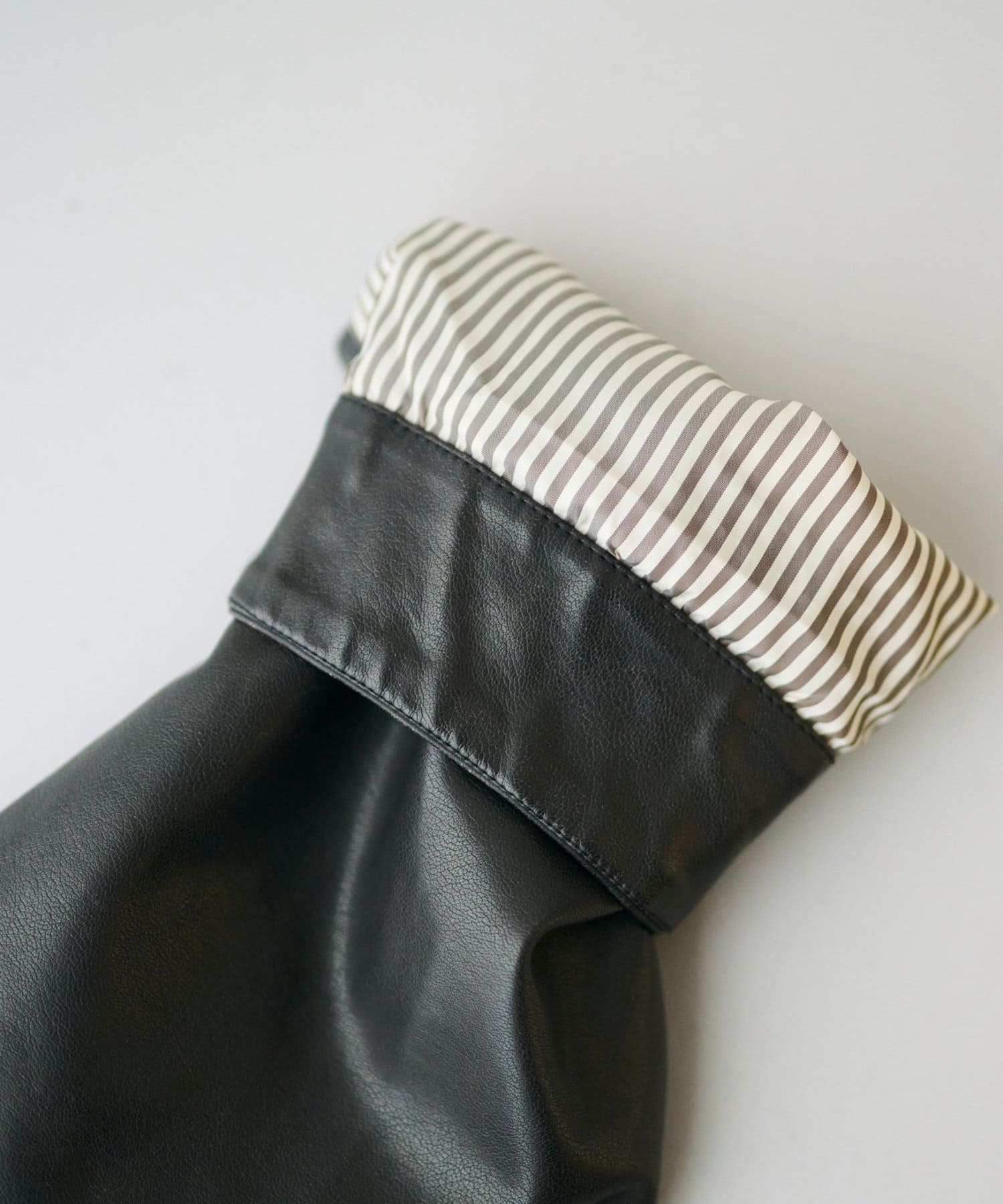 DISCOAT(ディスコート) 【Enlude】フェイクレザーショートコート《ユニセックス》