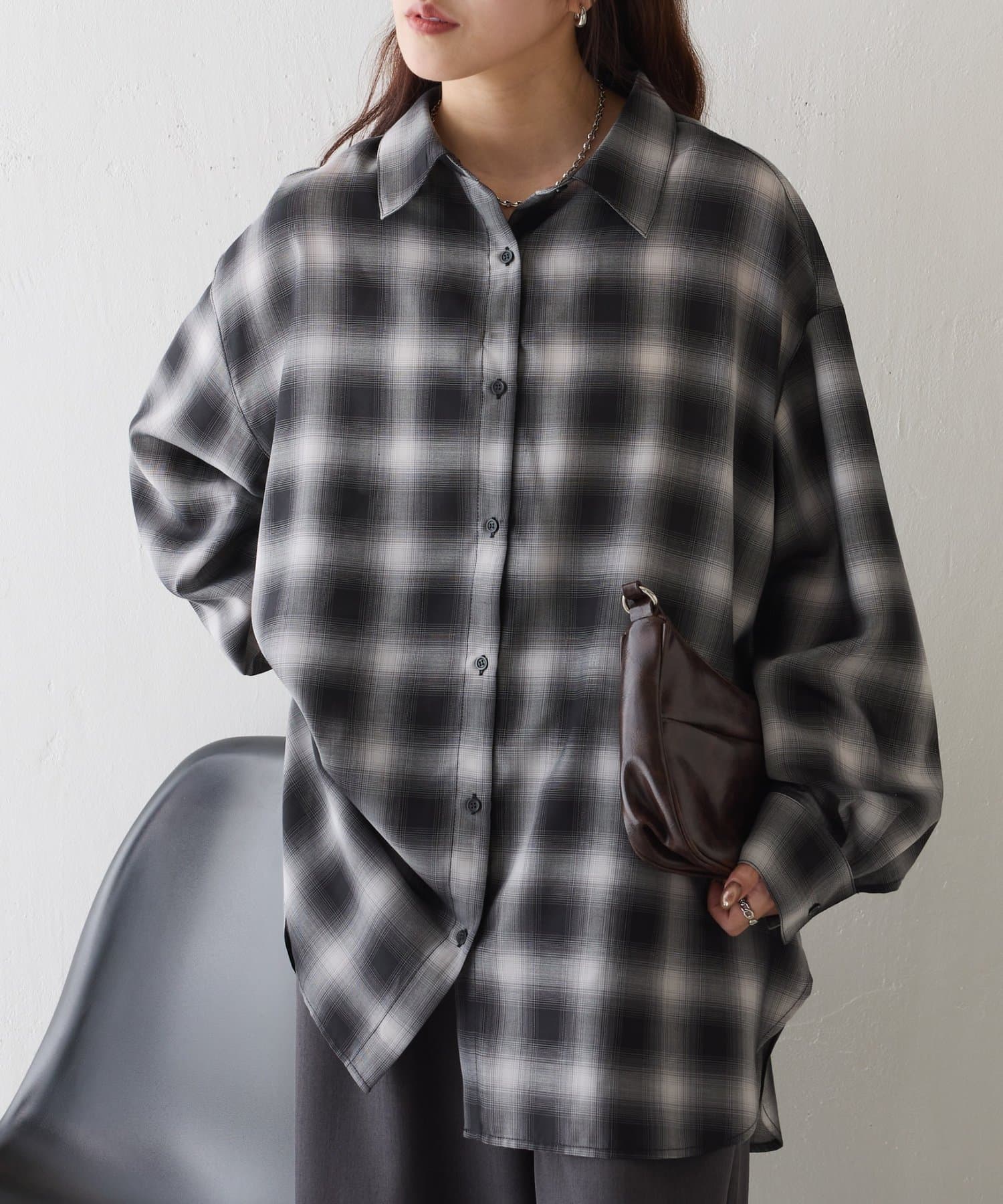 COLONY 2139(コロニー トゥーワンスリーナイン) チェック2WAYシャツ