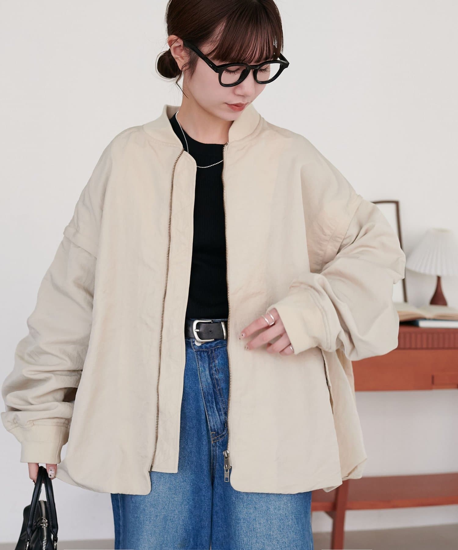 DISCOAT(ディスコート) 【SS先行予約/袖取り外し可/ユニセックス】ライトメモリー2WAYボンバーブルゾン