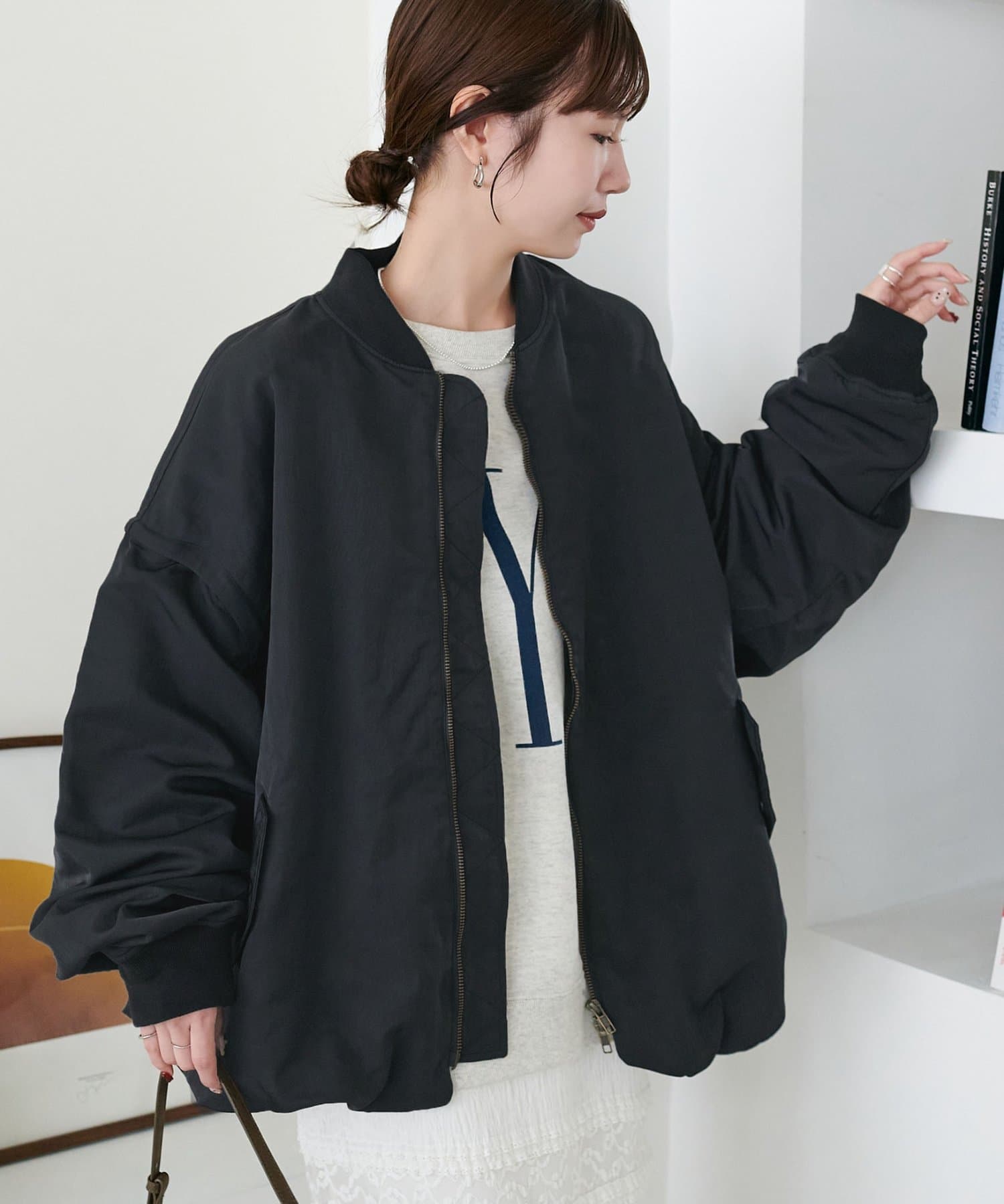 DISCOAT(ディスコート) 【SS先行予約/袖取り外し可/ユニセックス】ライトメモリー2WAYボンバーブルゾン