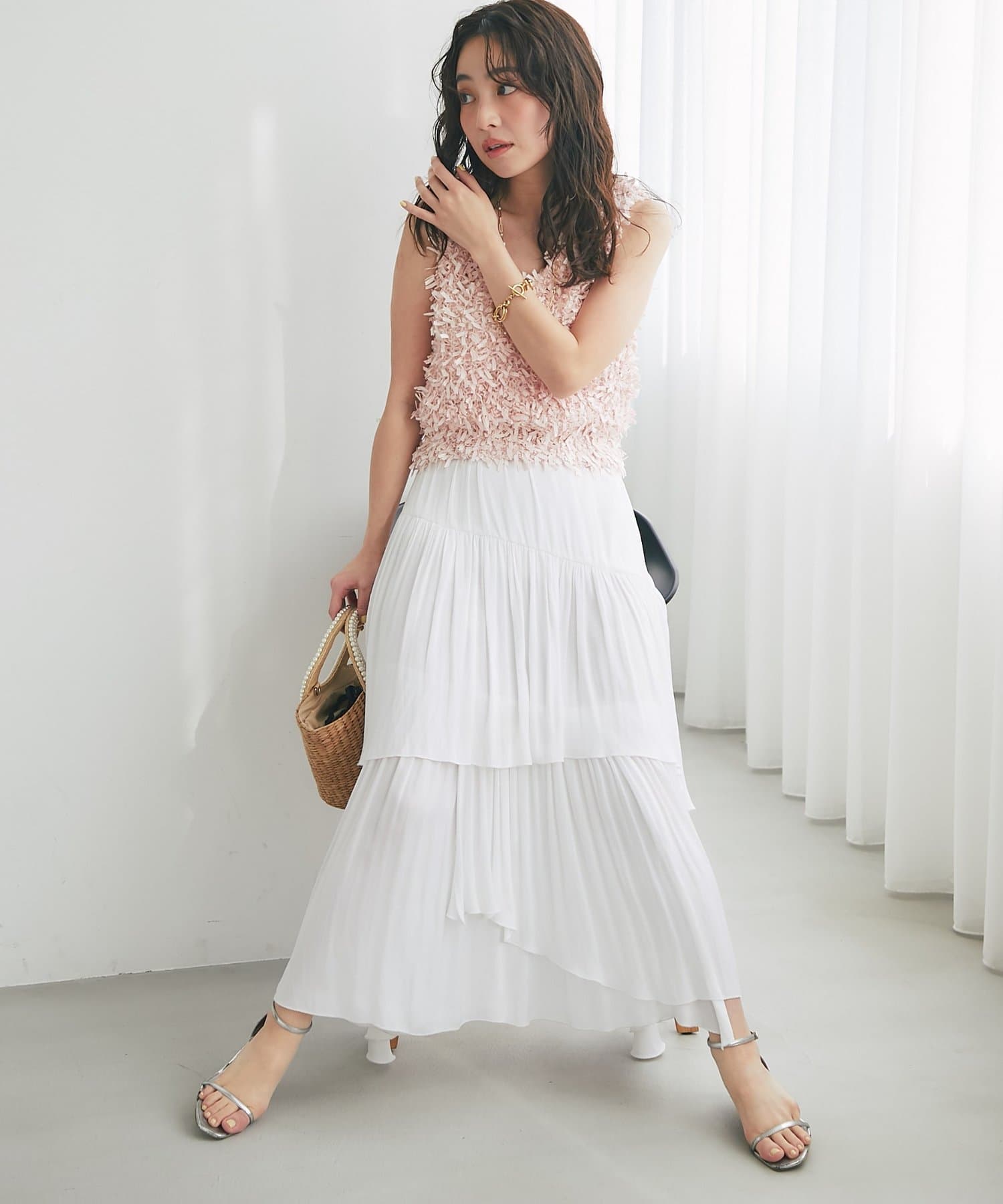 La boutique BonBon(ラブティックボンボン) テープヤーン２WAYベスト