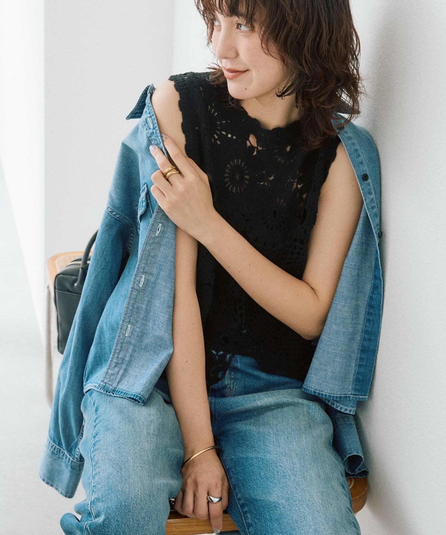 RIVE DROITE(リヴドロワ) 予約【着映え】エンブロイダリーベスト