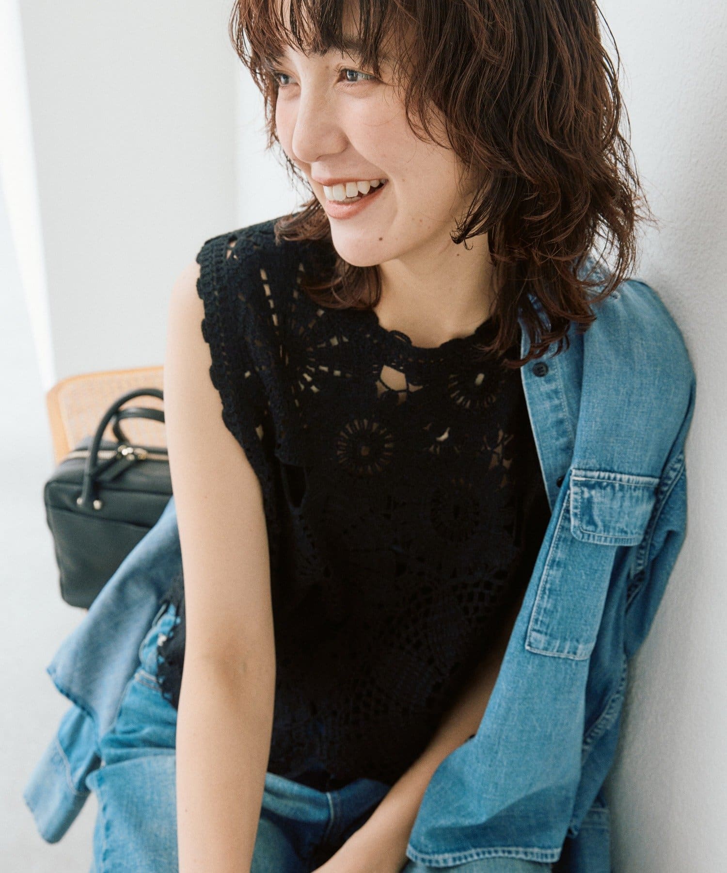 RIVE DROITE(リヴドロワ) 予約【着映え】エンブロイダリーベスト