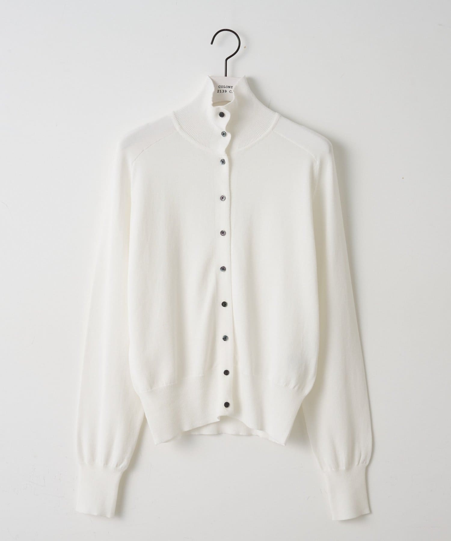 COLONY 2139(コロニー トゥーワンスリーナイン) 【paradigm】コットンモダール襟付ハイネックカーデ