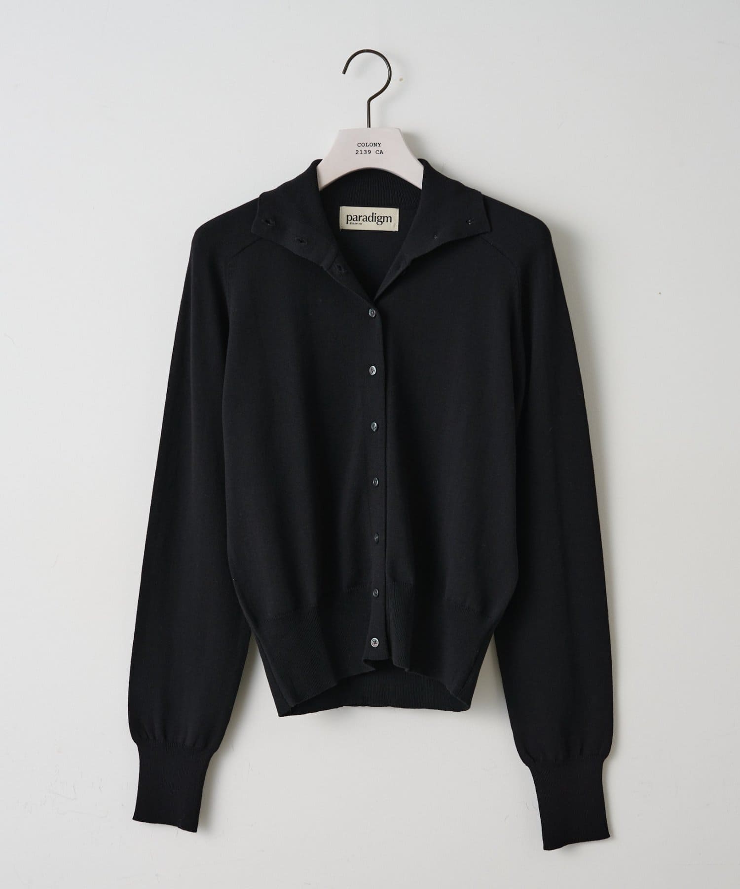 COLONY 2139(コロニー トゥーワンスリーナイン) 【paradigm】コットンモダール襟付ハイネックカーデ